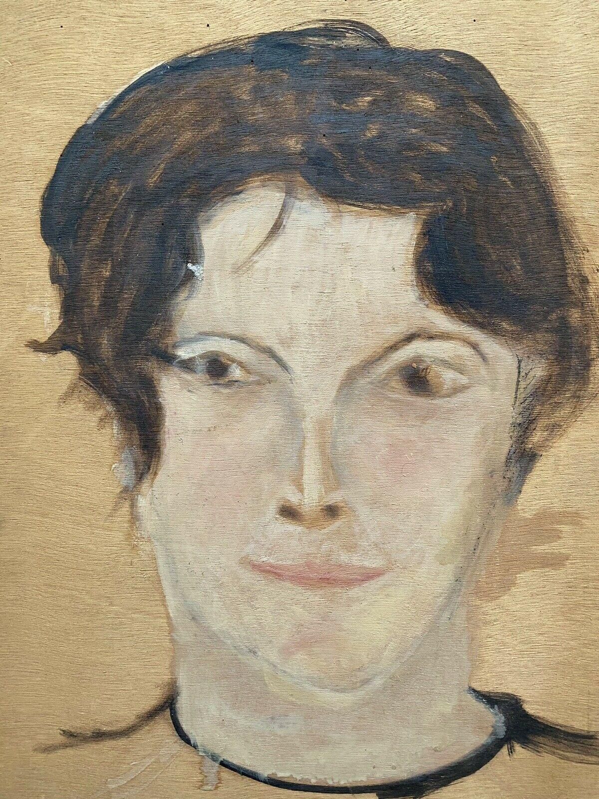 Unknowngenevieve Zondervan, French Oil Painting, Head Portrait Young Womancirca 1990s photo 475.0