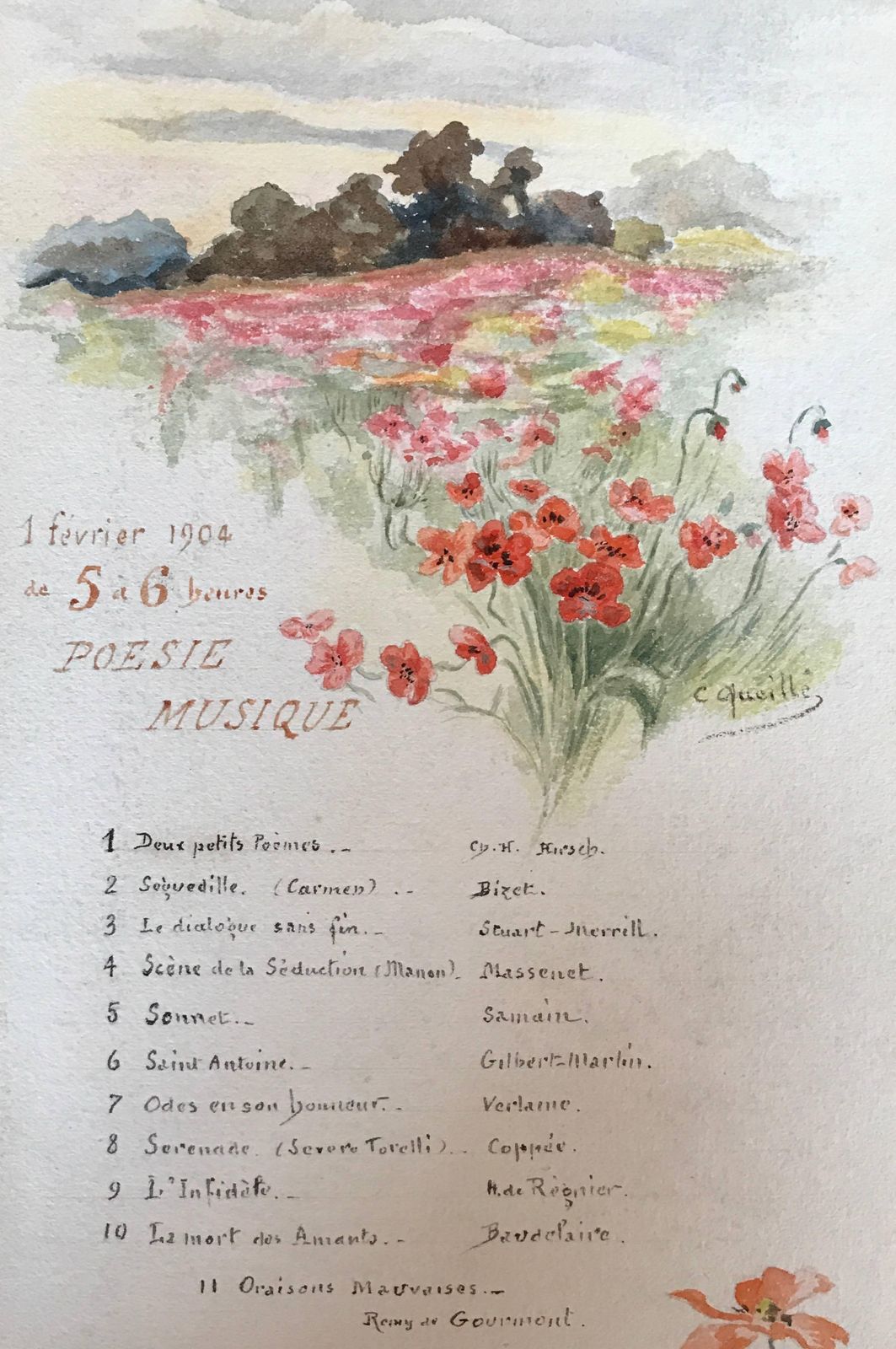 Unknownrare Set Of Nine Original French Watercolour Designs & Illustrationscirca 1900s photo buy