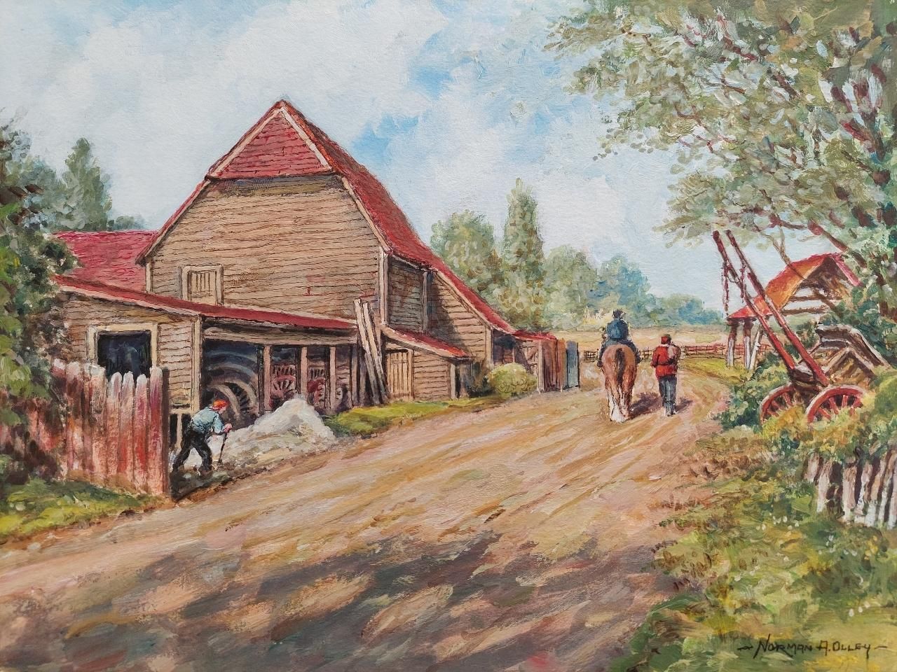 English  School20th Century Traditional English Painting A Farm In Claygate, Surrey20th Century photo buy