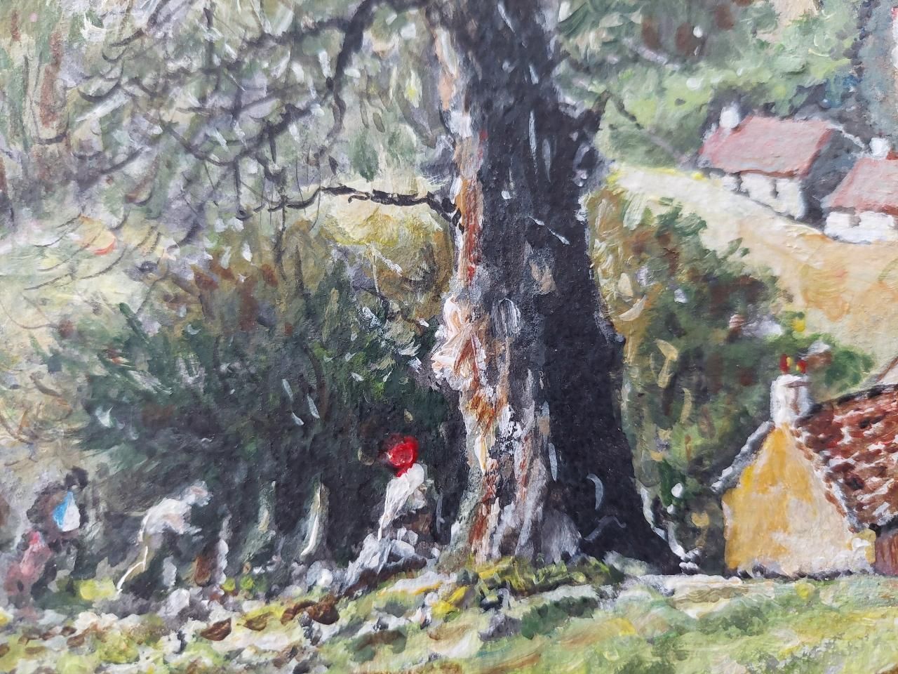 photo furniture English  Schooltraditional English Painting Landscape At Goose Eye Farm Braithwaite Yorkshire20th Century