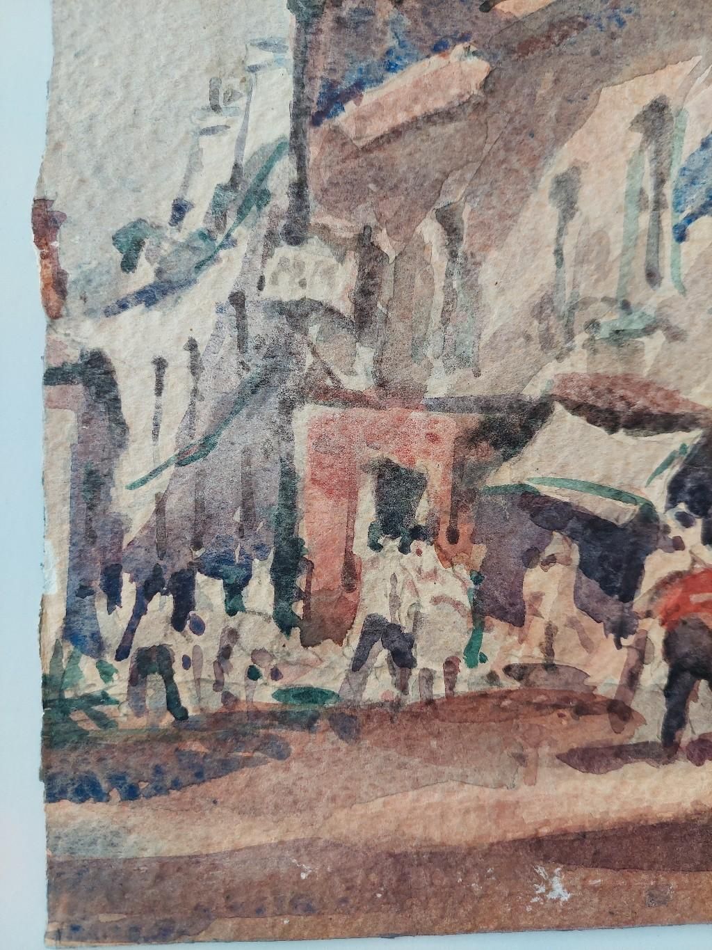 photo furniture Maurice Mazeiliefrench Modernist Cubist Painting Double Sided, Town And Coast20th Century