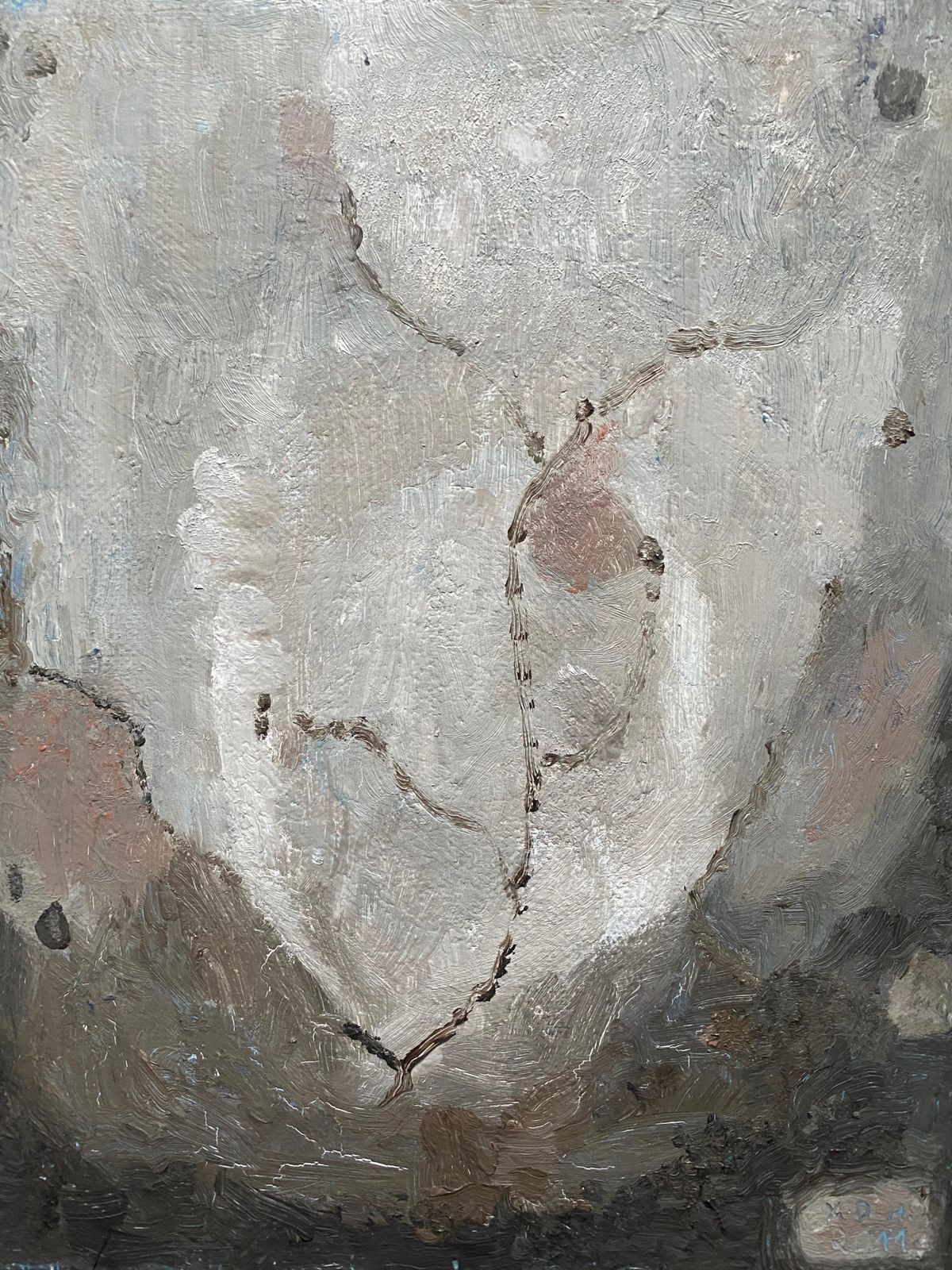 Unknownyvette Dubois Habasque French Cubist Abstract Paintingcirca 2000s photo furniture