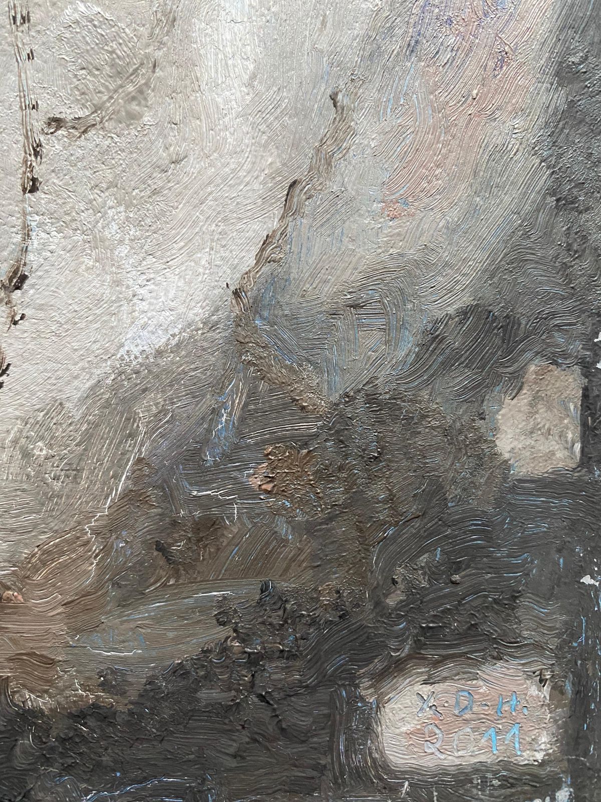Unknownyvette Dubois Habasque French Cubist Abstract Paintingcirca 2000s photo for sale