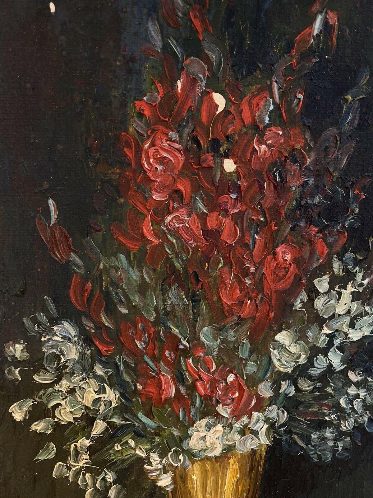 Unknownfernand Audet French Impressionist Oil, Large Still Life Flowersmid 20th Century photo 712.0