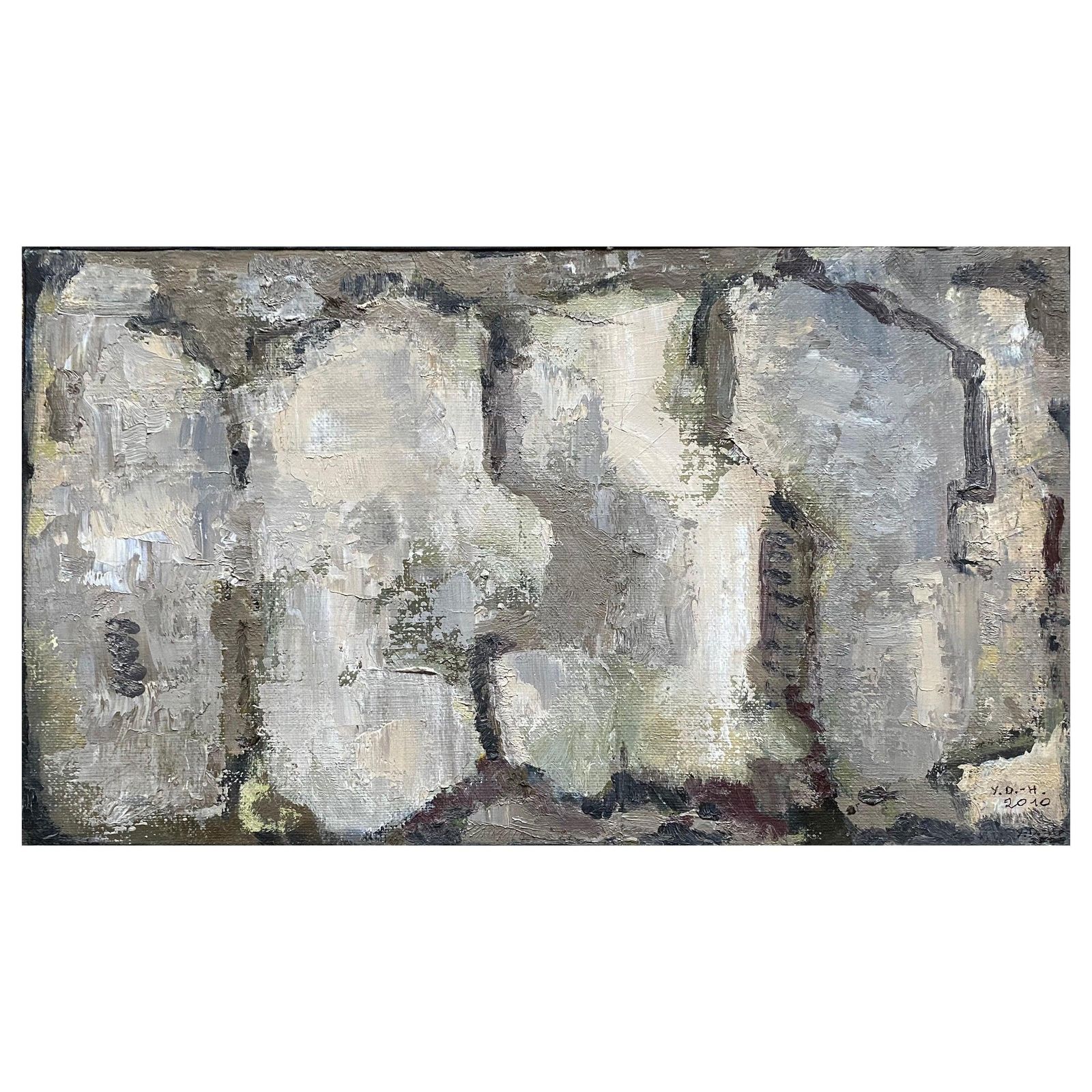Unknownyvette Dubois Habasque French Cubist Abstract Paintingcirca 2000s