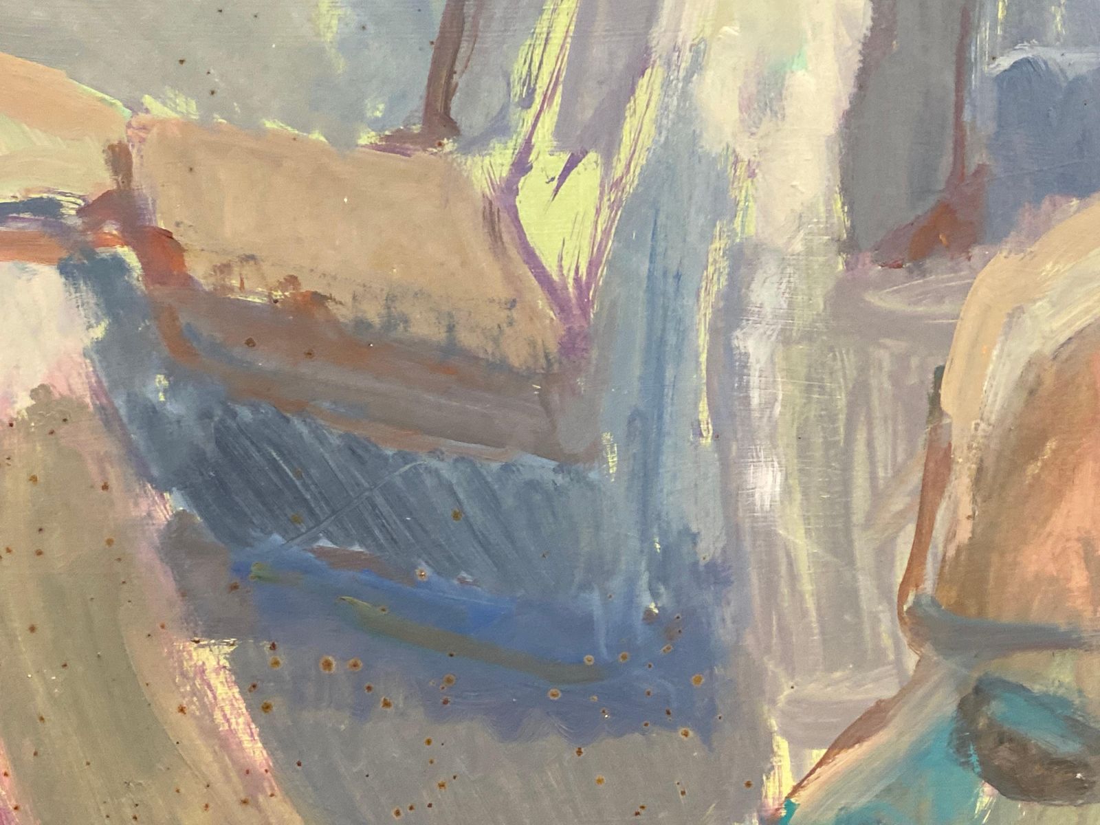 Unknownlarge 1960's British Portrait Of Abstract Male Figure Original Oil Paintingcirca 1960s photo buy