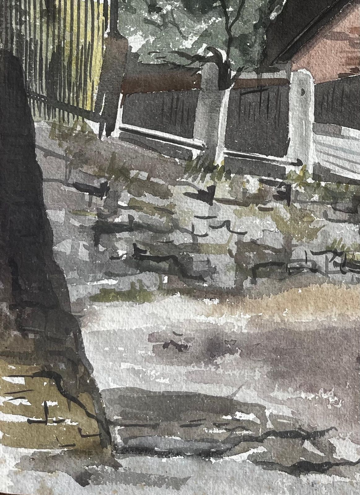 Anthony Herbertstrand On The Green Kew London Watercolour Of Historic Riverside House 1949 photo 474.0