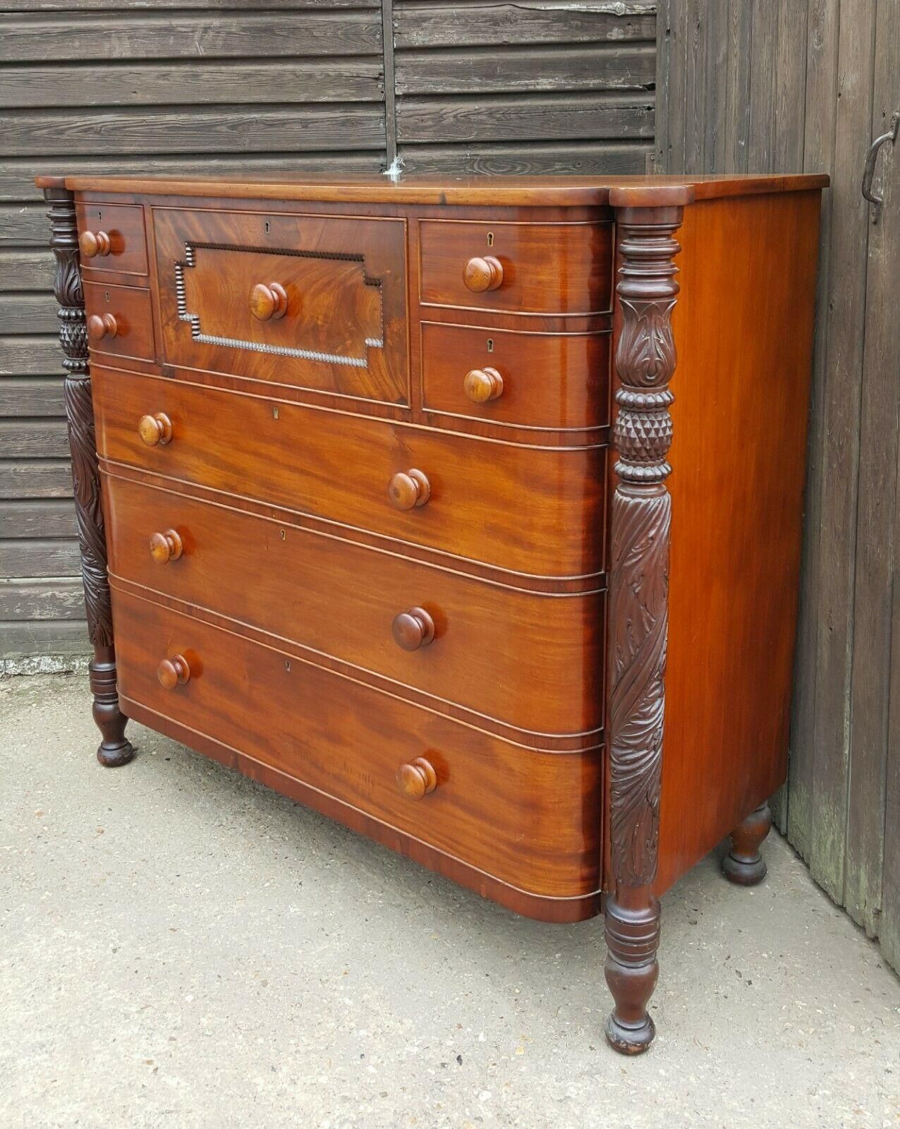 Superb Quality Victorian Mahogany Chest Of Drawers Attributed To Samuel Mcintire photo buy