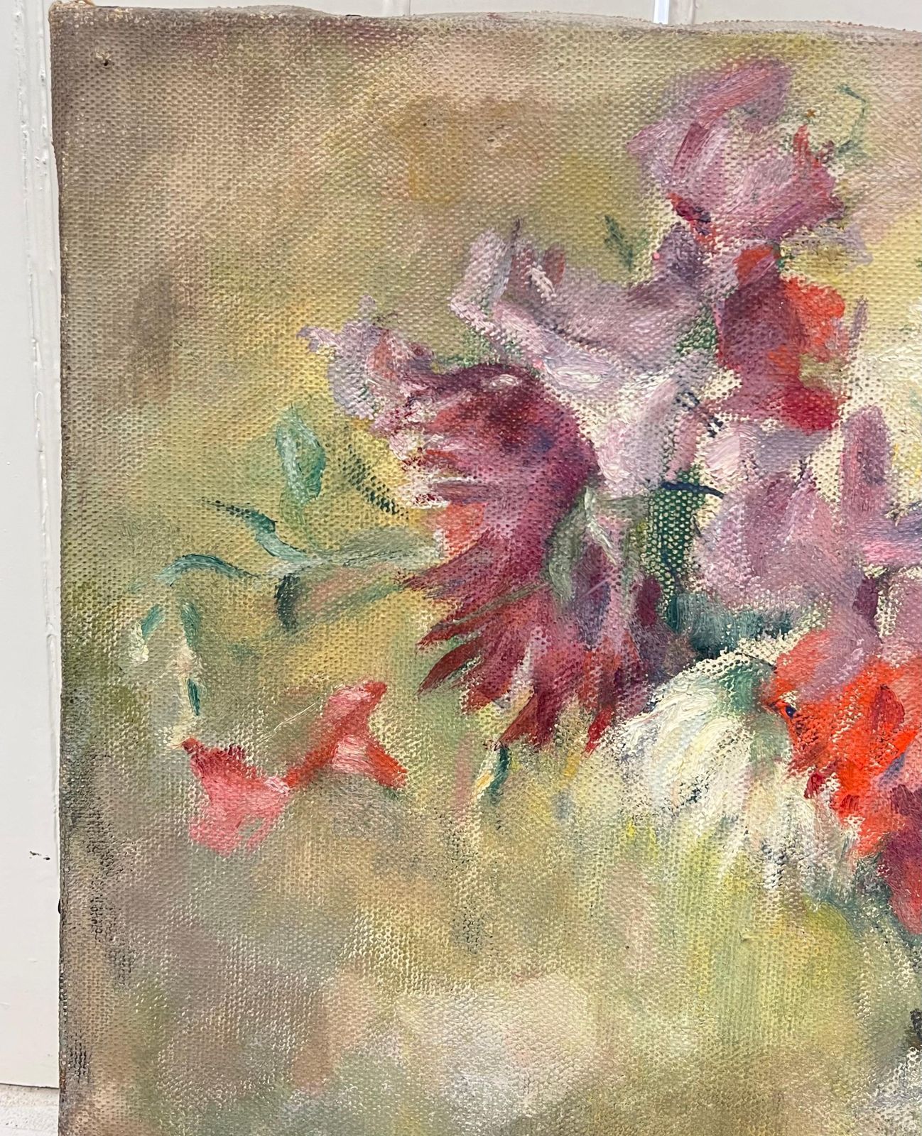 Cécile Hertz Eyrolles (1875 1974)1930's French Post Impressionist Oil Beautiful Still Life Natural Flowers1930's photo for sale
