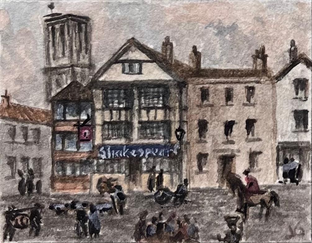Jack Grunwellset Of Four Miniature Watercolors Of Historic Theatres And Chapels In Bristol photo 250.0