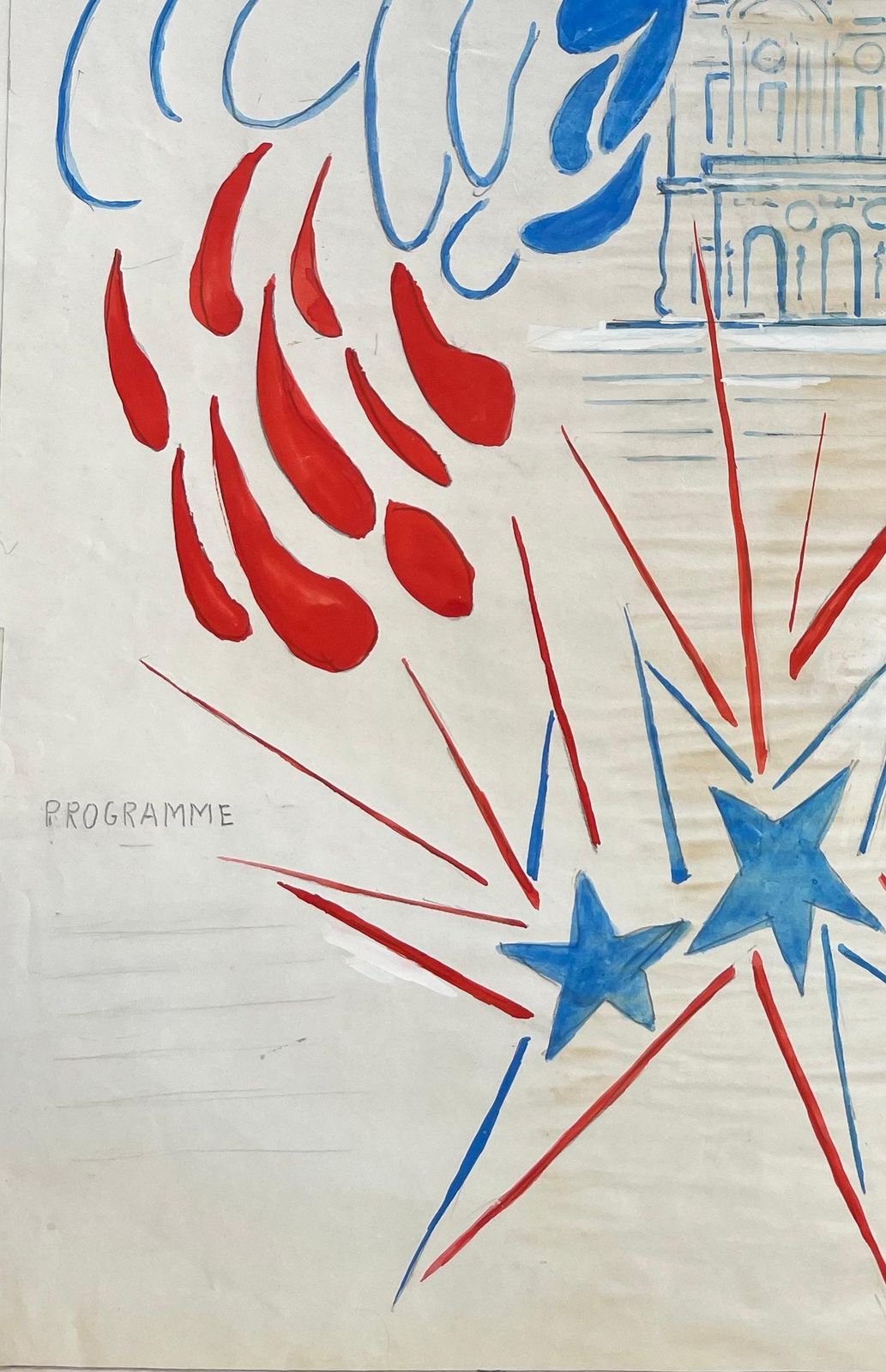 Anne Marie Migette Perardoriginal French Poster Artwork For Gala De Saint Cyr à L’opéra photo 662.0