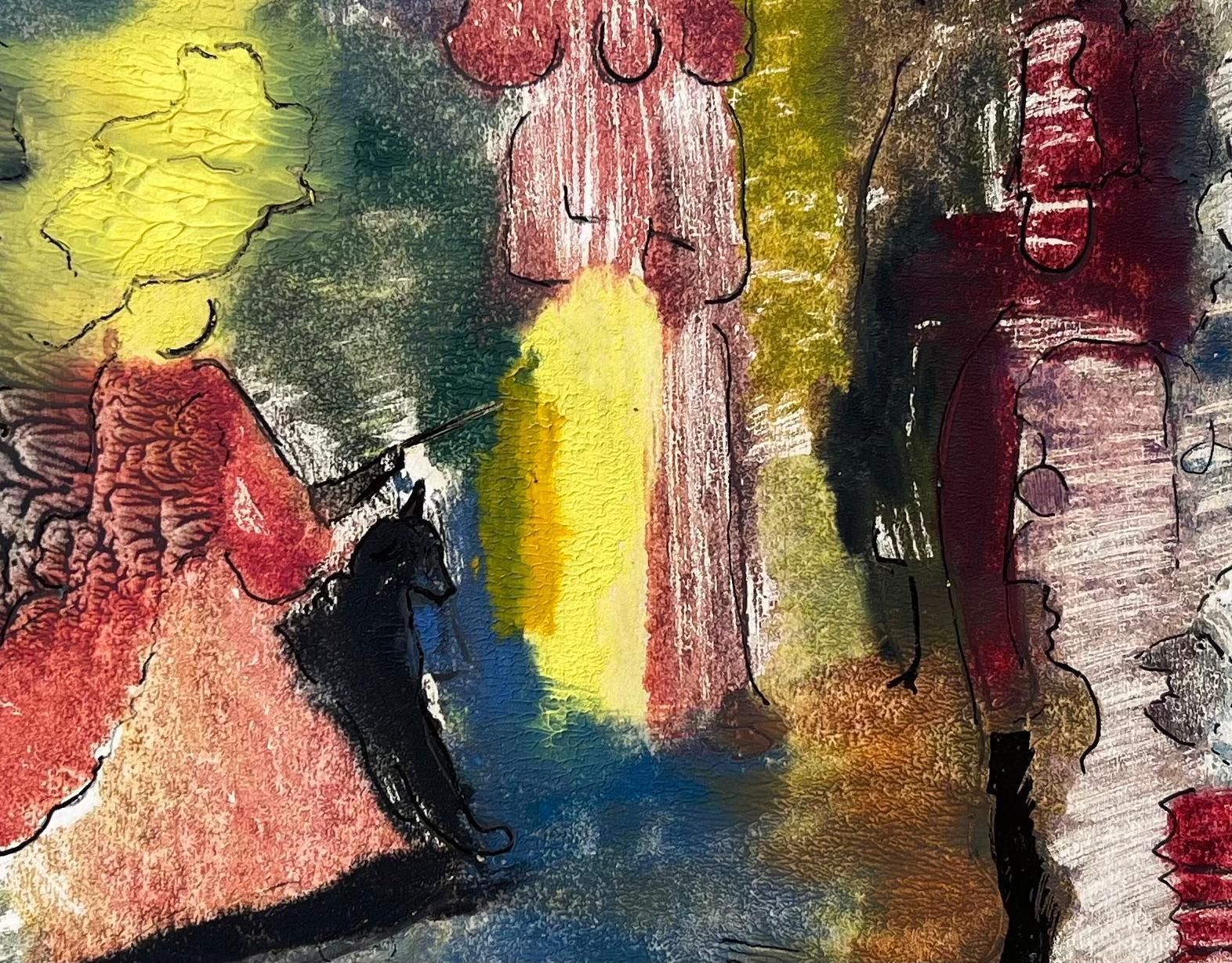 Anne Marie Migette Perardromeo And Juliette Dramatic Abstract Painting In Rich Mixed Media photo buy
