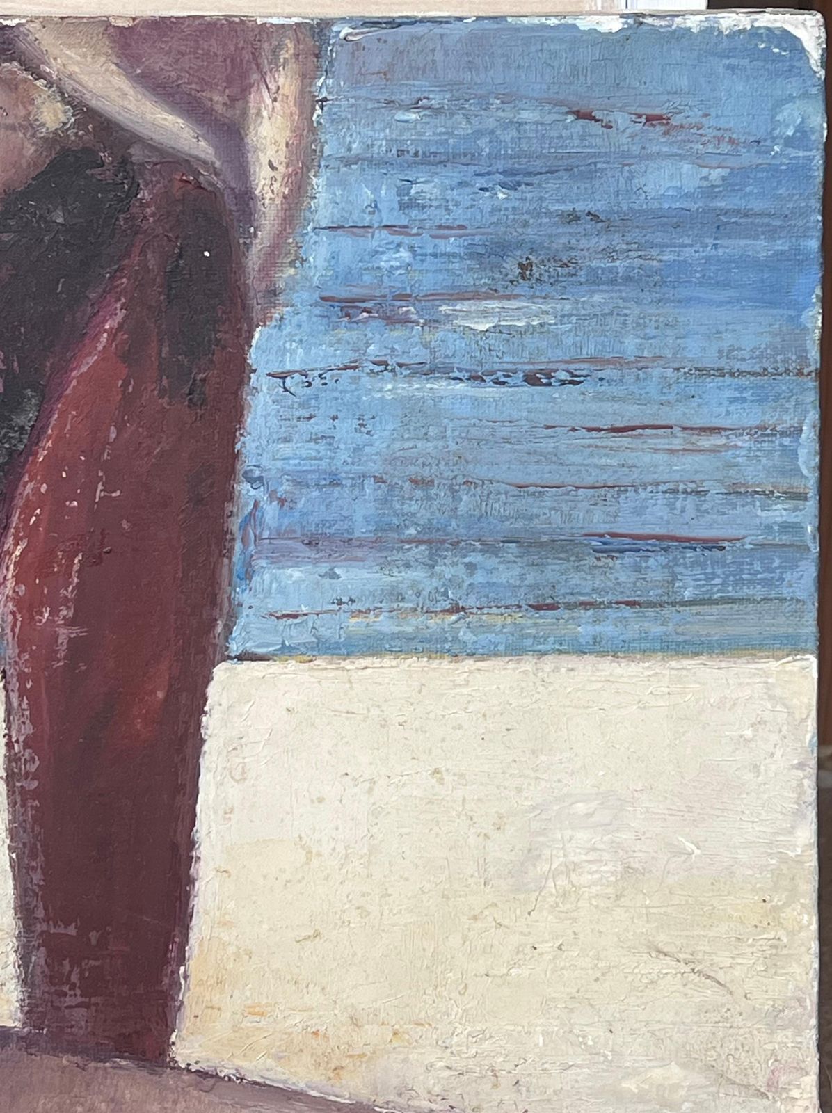 Danie Gruau1970's French Modernist Signed Oil Nude Lady On Beach Superb Quality Painting20th Century photo vintage