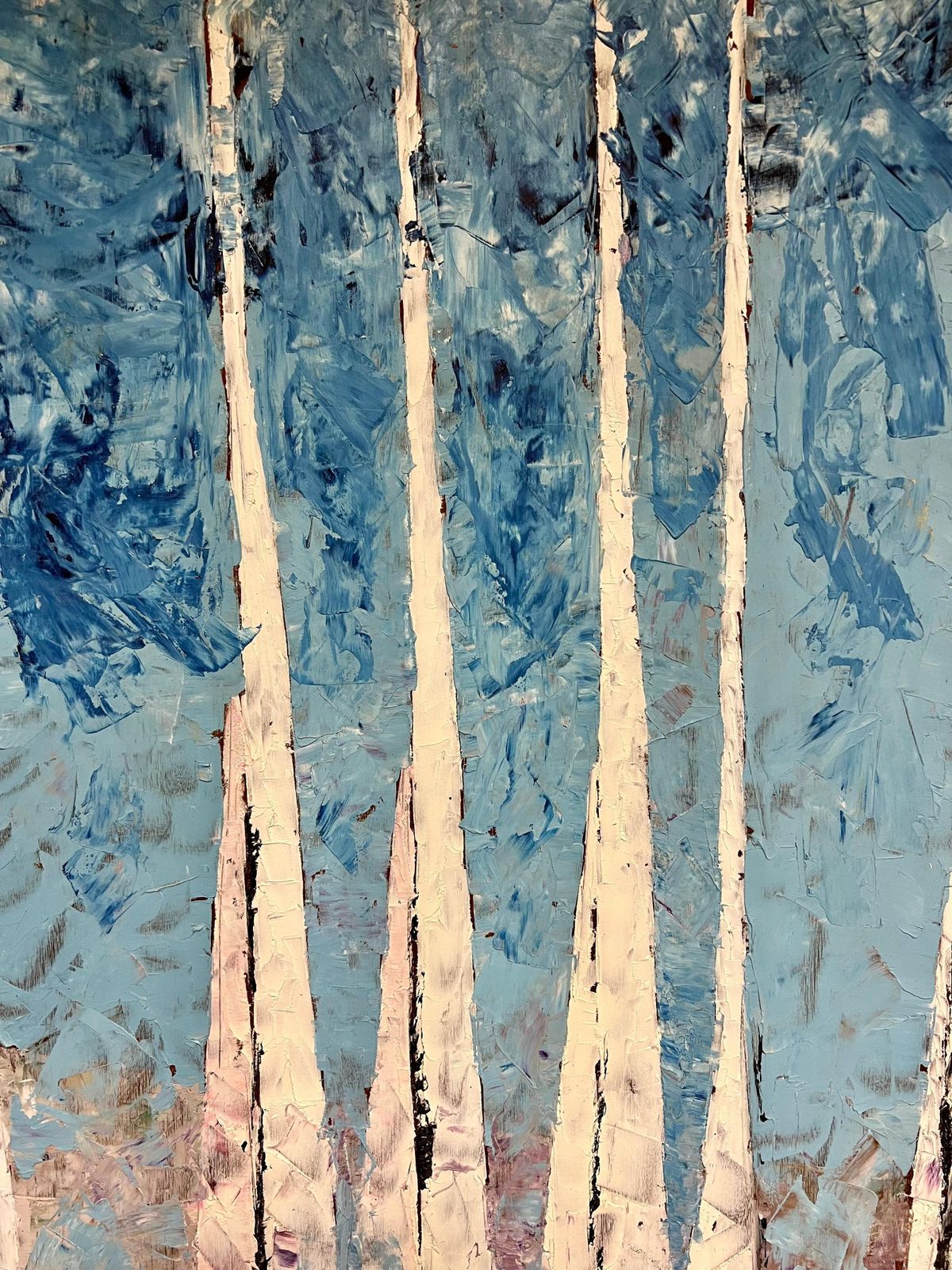 1986.0 French Cubist 1950'slarge Mid 20th Century French Cubist Oil Painting Sailboats In Abstract Harmony1950's photo