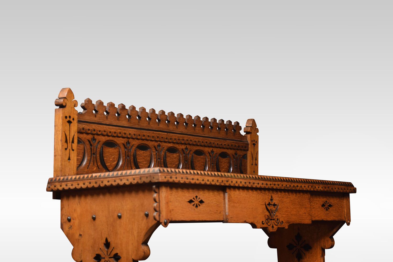Victorian Gothic Revival Hall Table In The Manner Of Charles Bevan photo Furniture