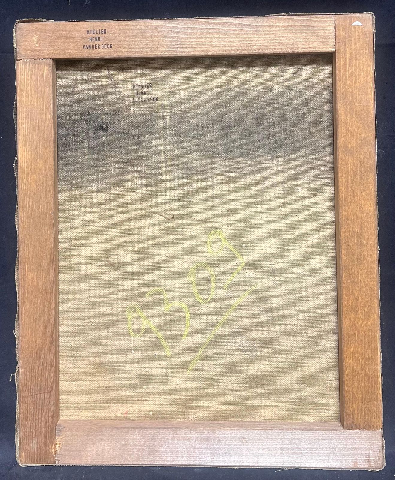 Henri Van Der Beck1930's French Cubist Nude Signed Oil Lady Vibrant Geometric Composition1930's photo vintage