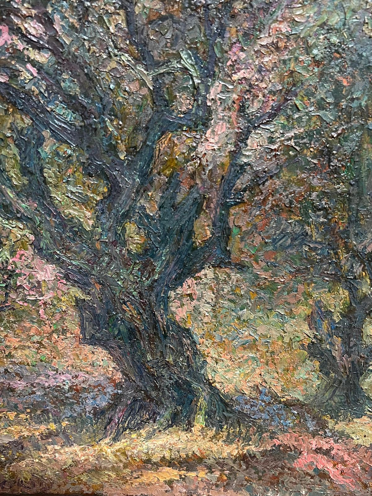 Raymond Normandpost Impressionist Oil Painting Olive Groves Under Blue Skies French Painting photo buy