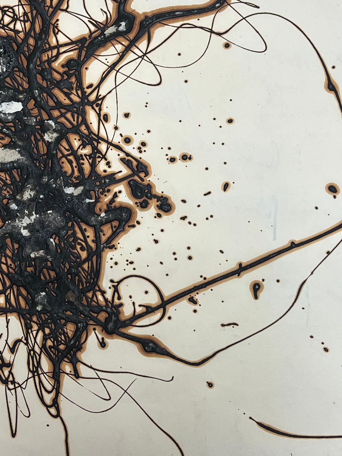 Claude Lagoucheoriginal 1970's French Abstract Composition With Thick Organic Linesc. 1970's photo 607.0