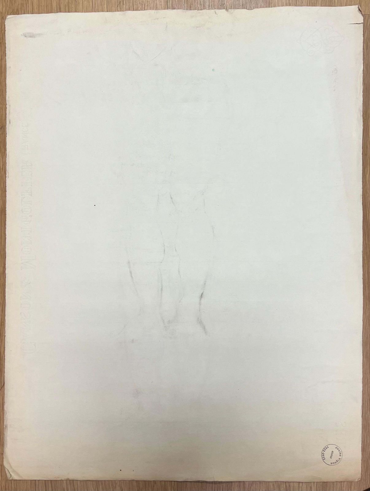 Josine Vignonmid Century French Sketch Of A Standing Male Figure1945 photo 173.0
