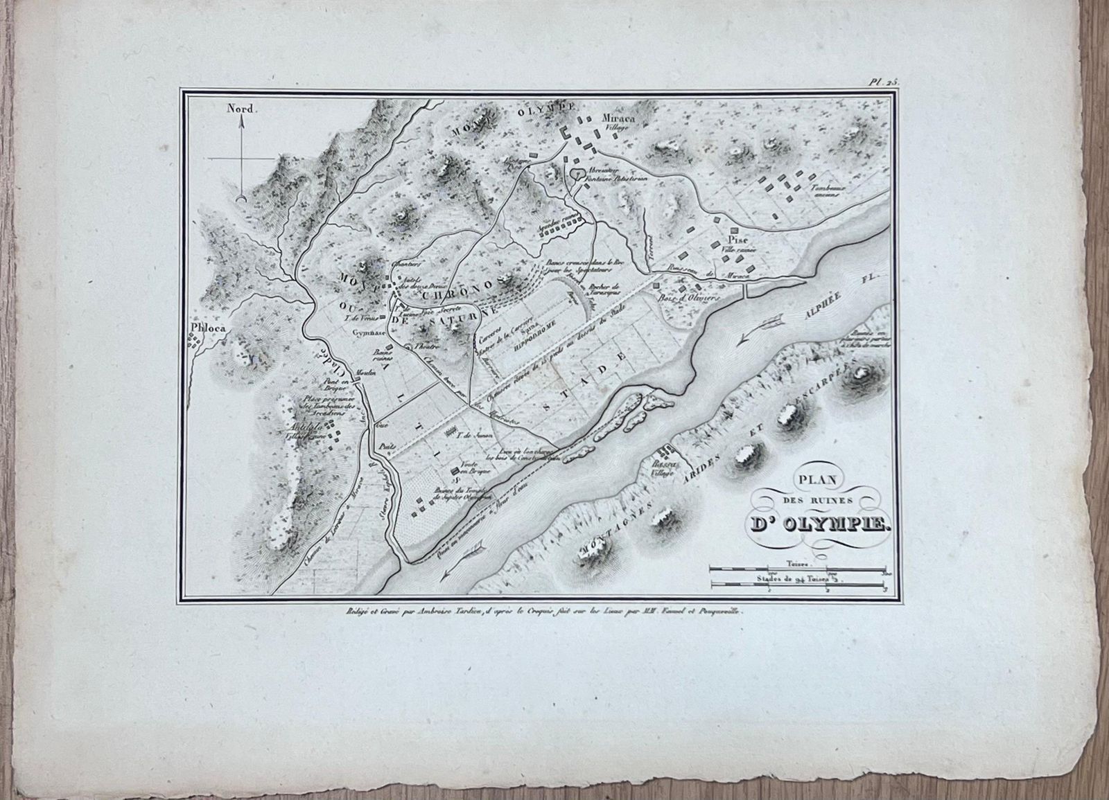 French Schoolset Of Six Antique Engravings Historical Plans Maps Of Ancient Greek Cities photo 170.0