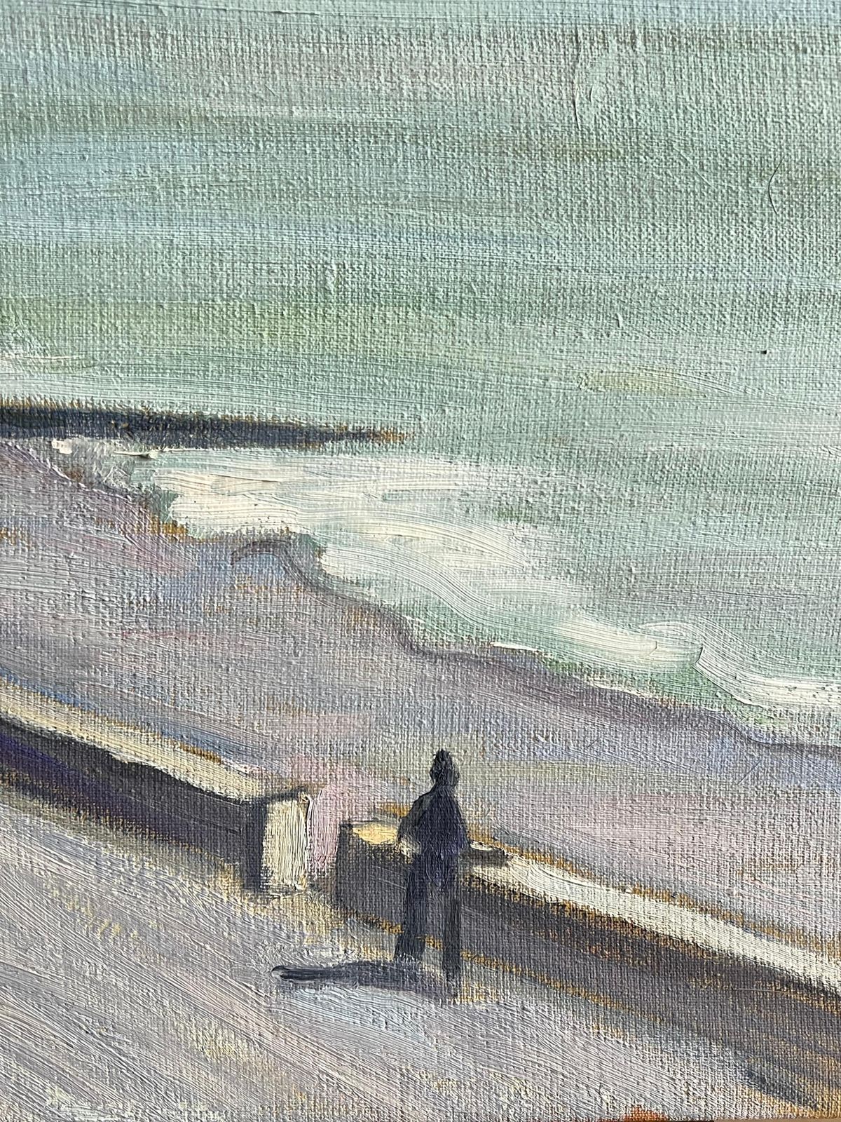 Guy Pichoncoastal French City Promenade Under Dramatic Grey Sky Landscape French Modernist photo vinterior
