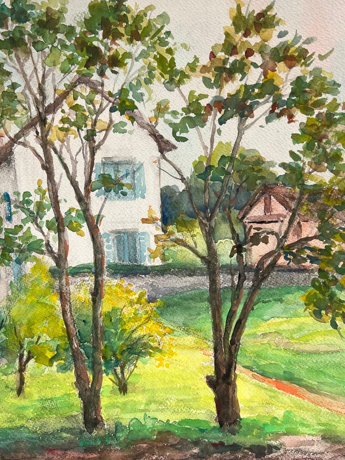 Regine Davidreflections Of Home A Tranquil Countryside Scene By The Water's Edge1986 photo for sale