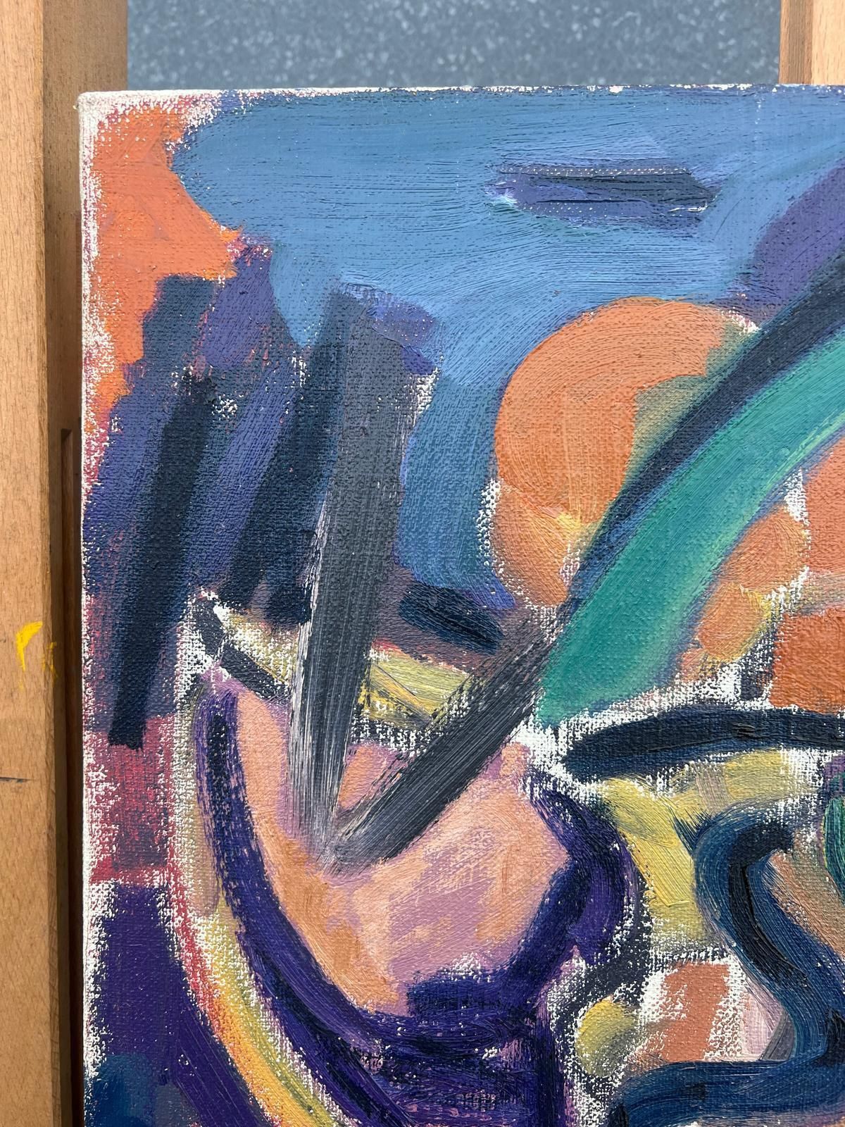Gilbert Pelissierlarge French 20th Century Painting Vibrant Bold Colours Dynamic Shapes Abstract20th Century photo vinterior