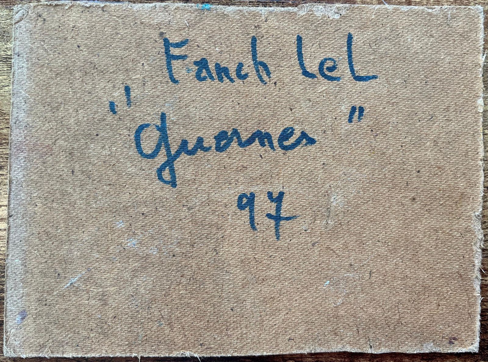 Fanch Lelfrench Impressionist Oil Painting Of Riverside Scene In Guînes, Northern France1997 photo buy