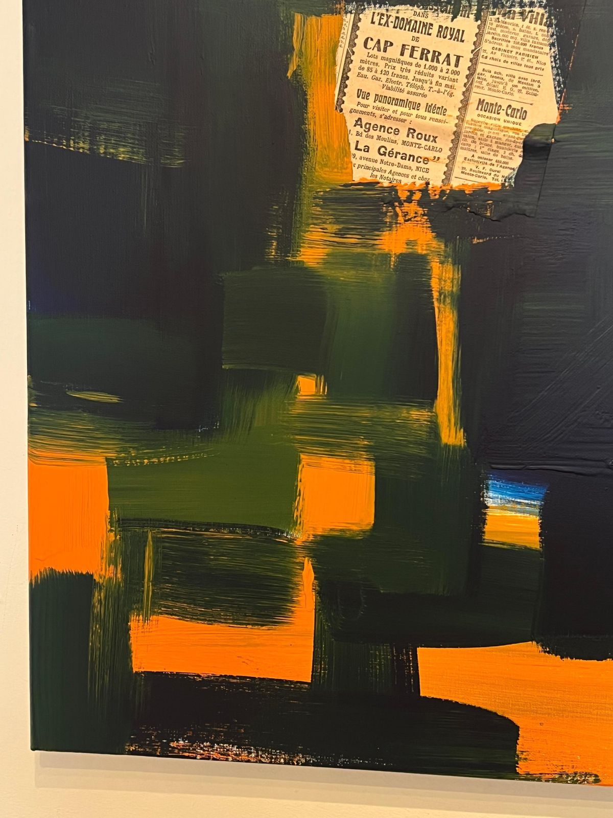 Robert Somertonvery Large British Expressionist Abstract Original Painting On Canvasc. 2024 photo vintage