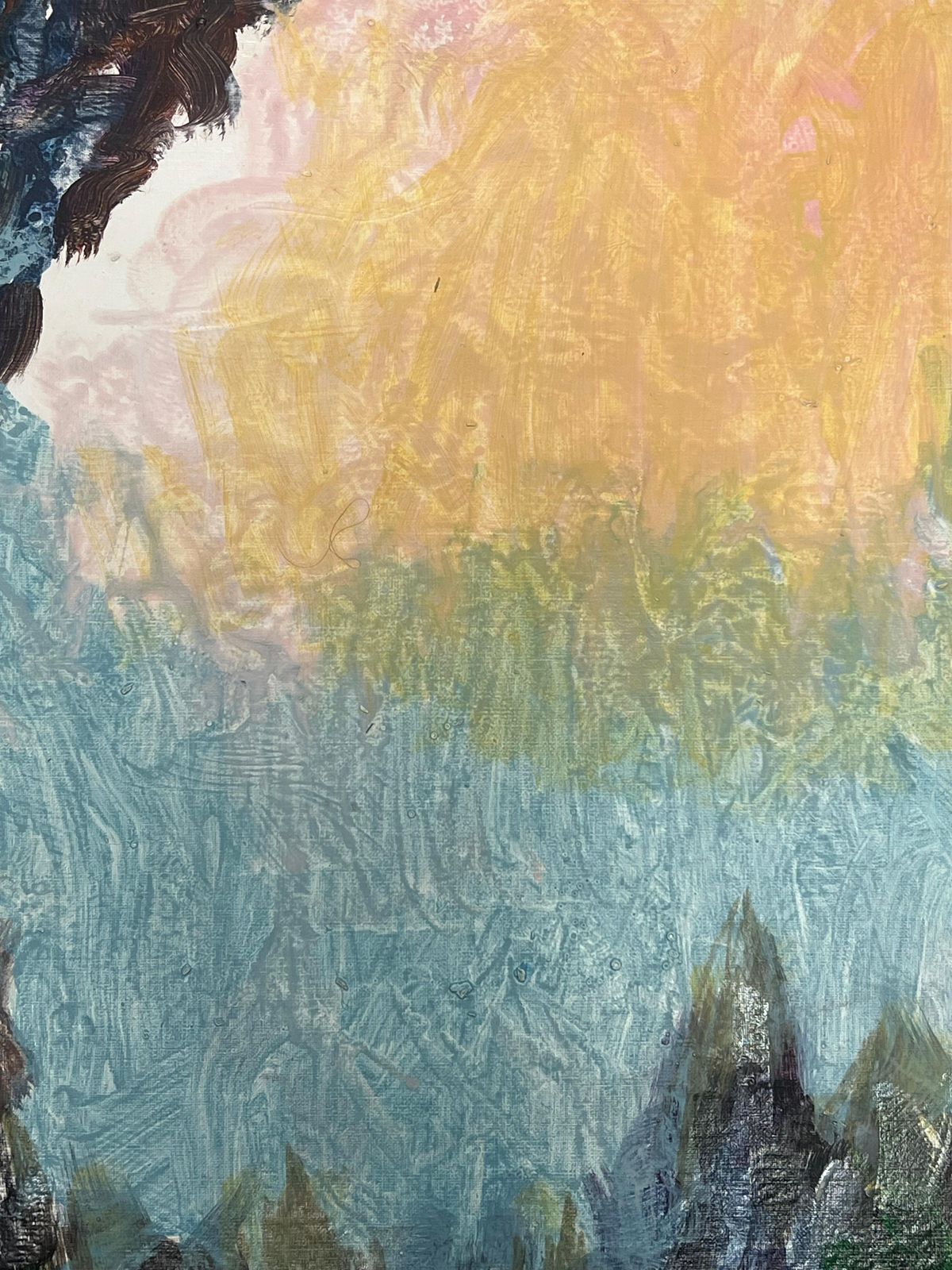 Armand Rottenbergdreamscape Dawn Abstract Landscape With Textured Mountains And Radiant Sky photo for sale