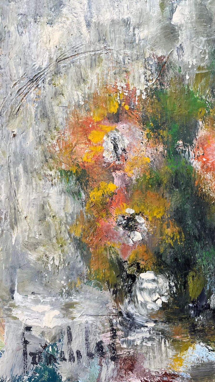 Fanch Lelfrench Impressionist Oil Painting Of Still Life Of Wildflowers In A Vase photo 495.0