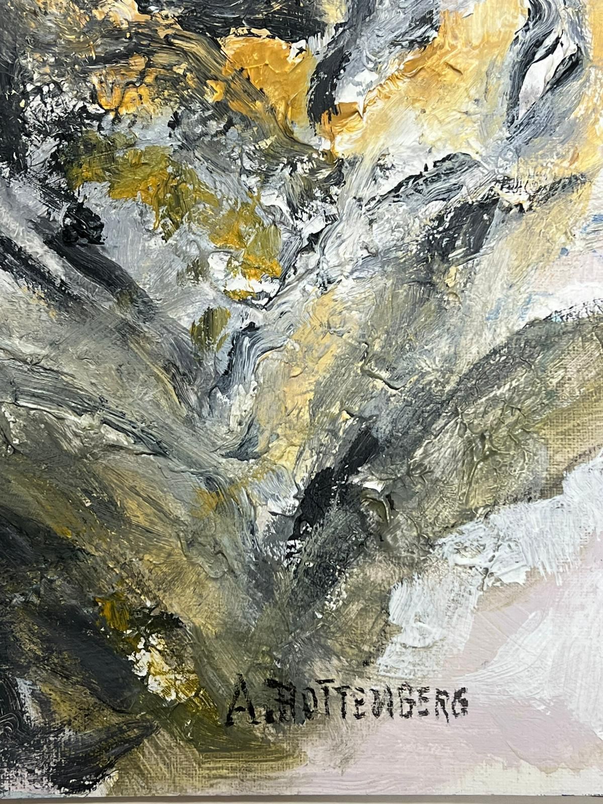 Armand Rottenbergfrench Expressionist Abstract Painting Fiery Autumn Expressionist photo for sale