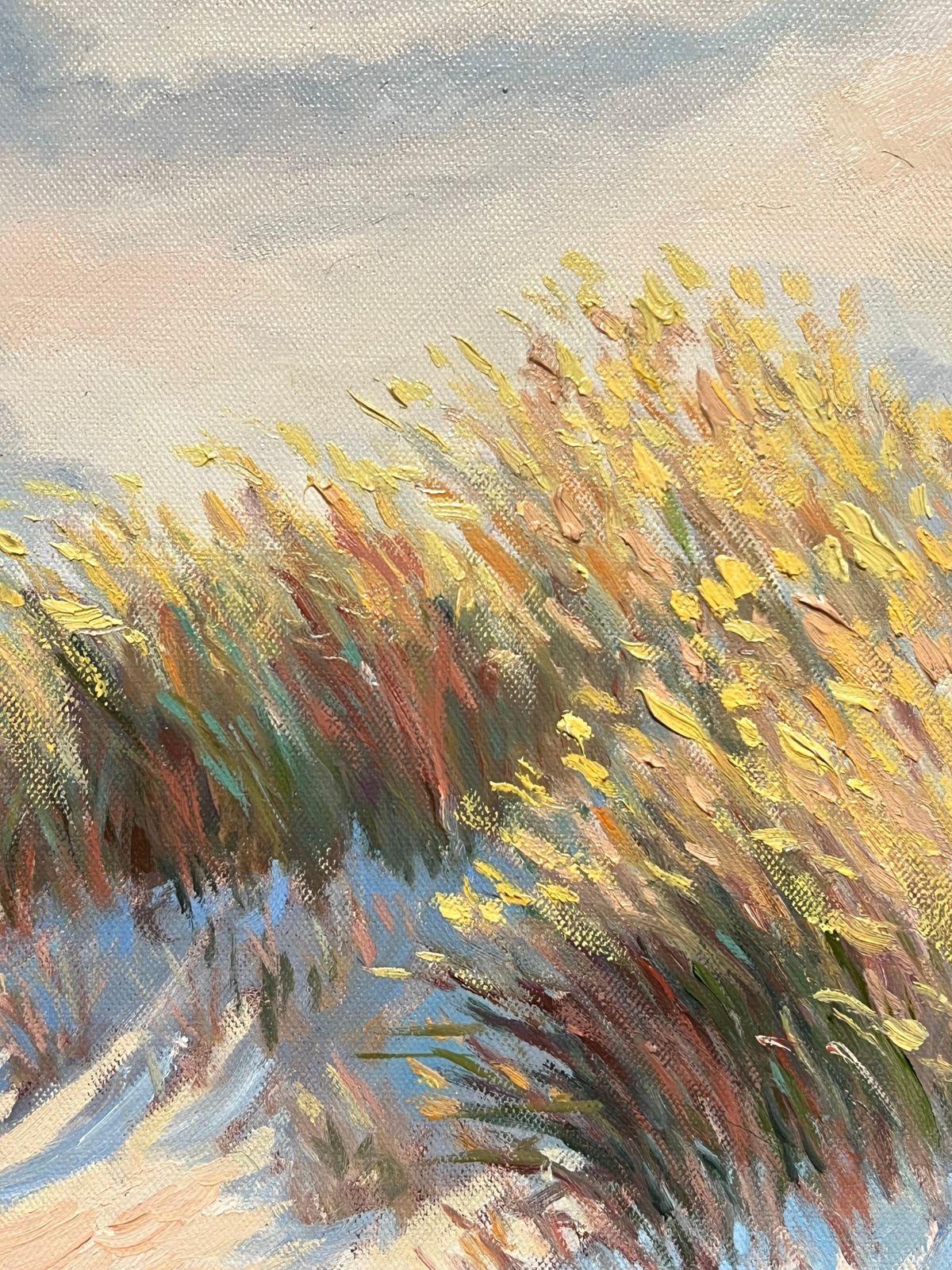 Georges Bordonovecoastal Sand Dunes Landscape Sunlit Impressionist French Oil Painting photo vinterior