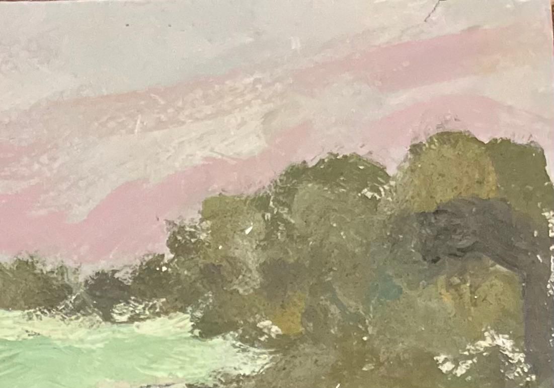 Fanch Lelfrench Impressionist Oil Painting Of A Les Environs De Saint Lunaire, Near Dinar2006 photo Art