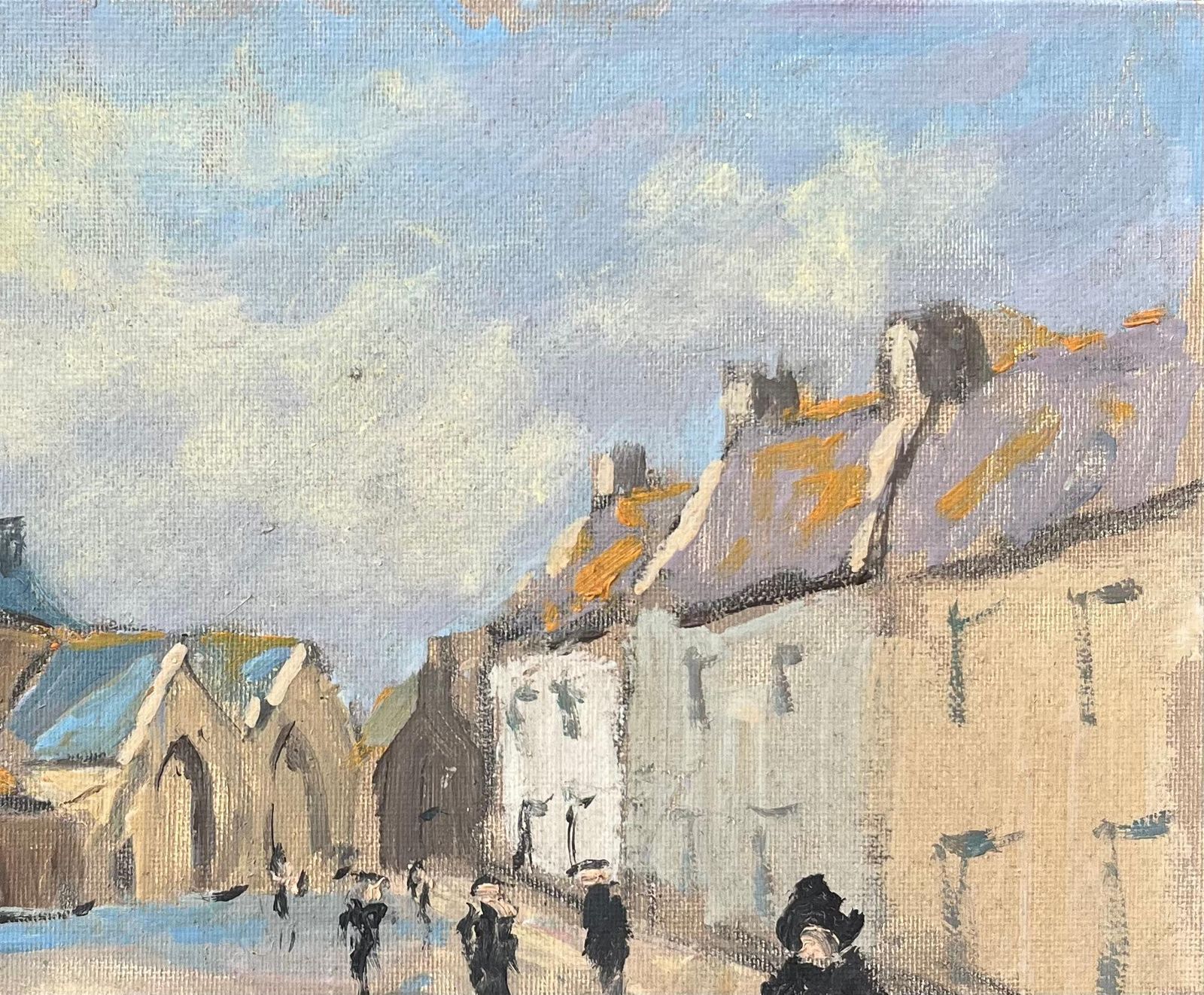 Fanch Lelfrench Impressionist Oil Painting Of A Of Village De Lizio, Morbihan2002 photo Art