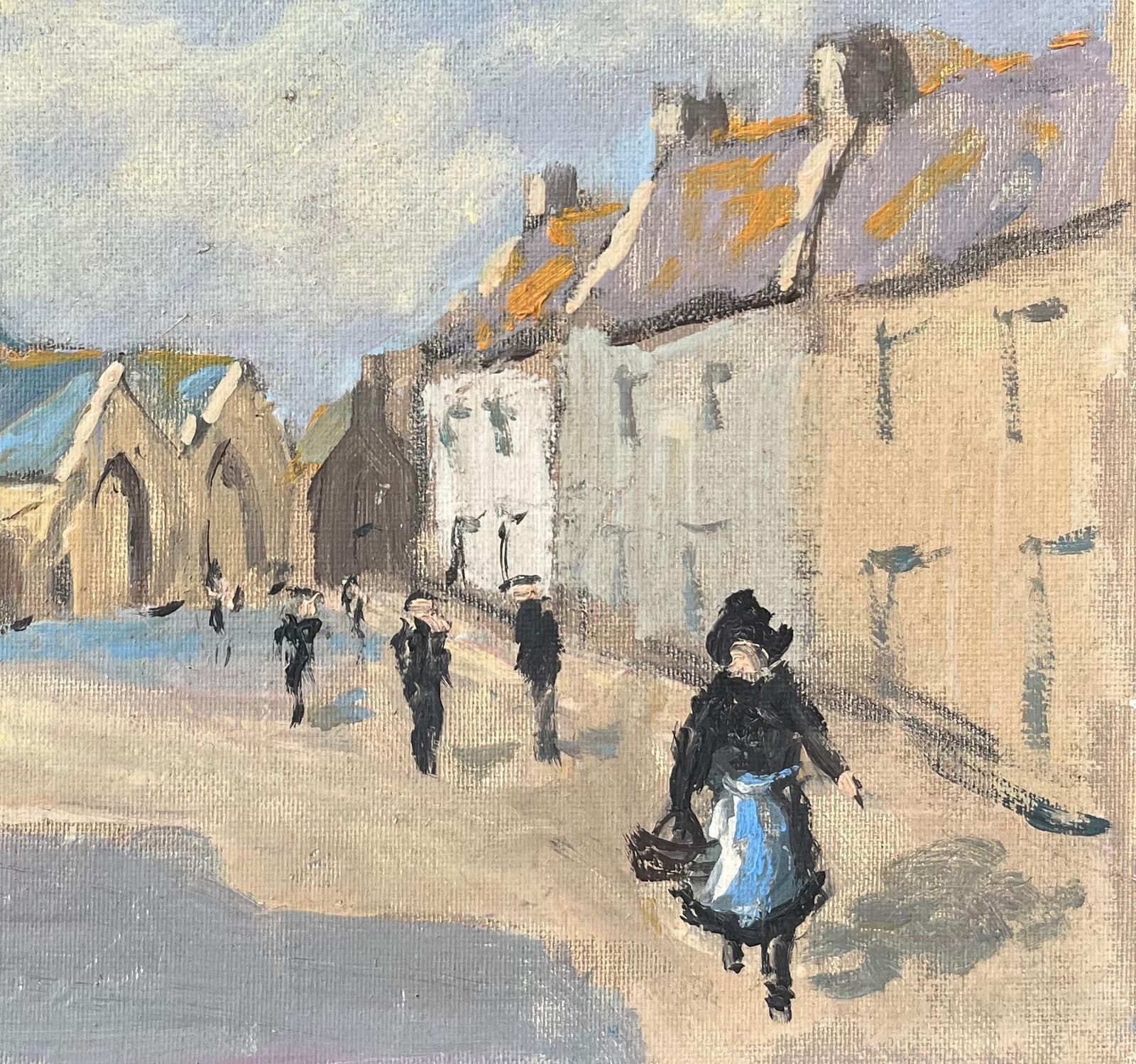 Fanch Lelfrench Impressionist Oil Painting Of A Of Village De Lizio, Morbihan2002 photo 544.0