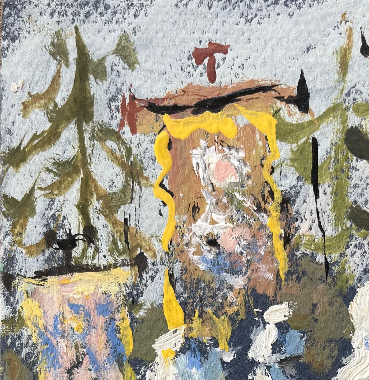 Fanch Lelfrench Impressionist Oil Painting Of La Procession Du Folgoët, Brittany2007 photo vinterior