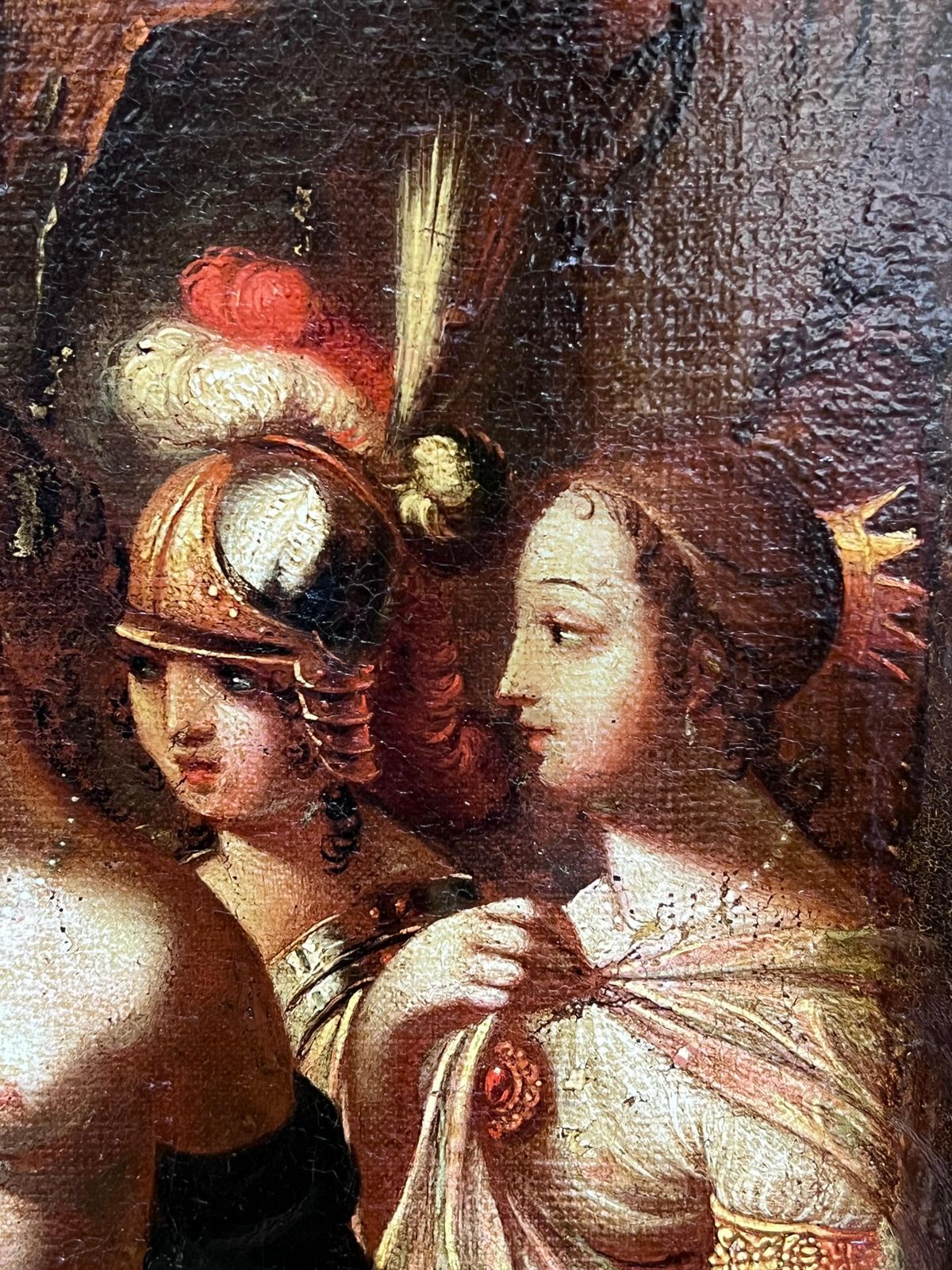 Fontainebleau Schoollarge 16th Century Old Master Oil Painting The Judgement Of Paris Mythological1580 photo vinterior