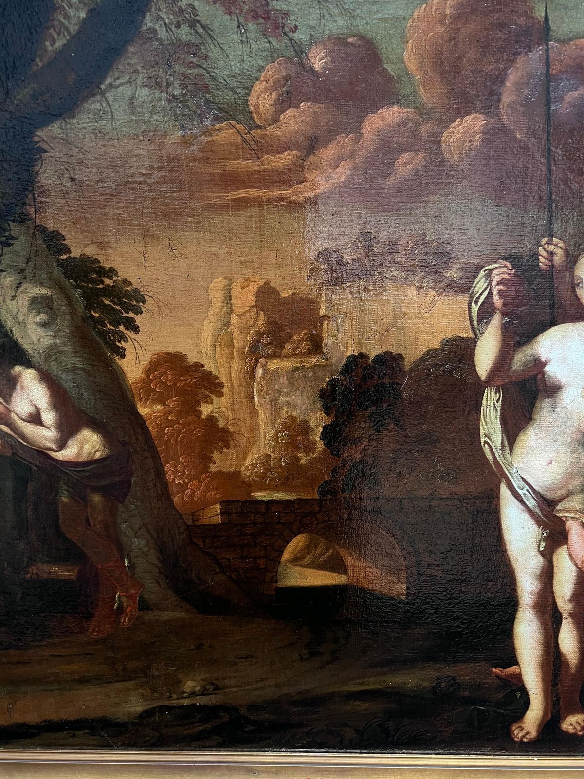 Art Fontainebleau Schoollarge 16th Century Old Master Oil Painting The Judgement Of Paris Mythological1580 photo