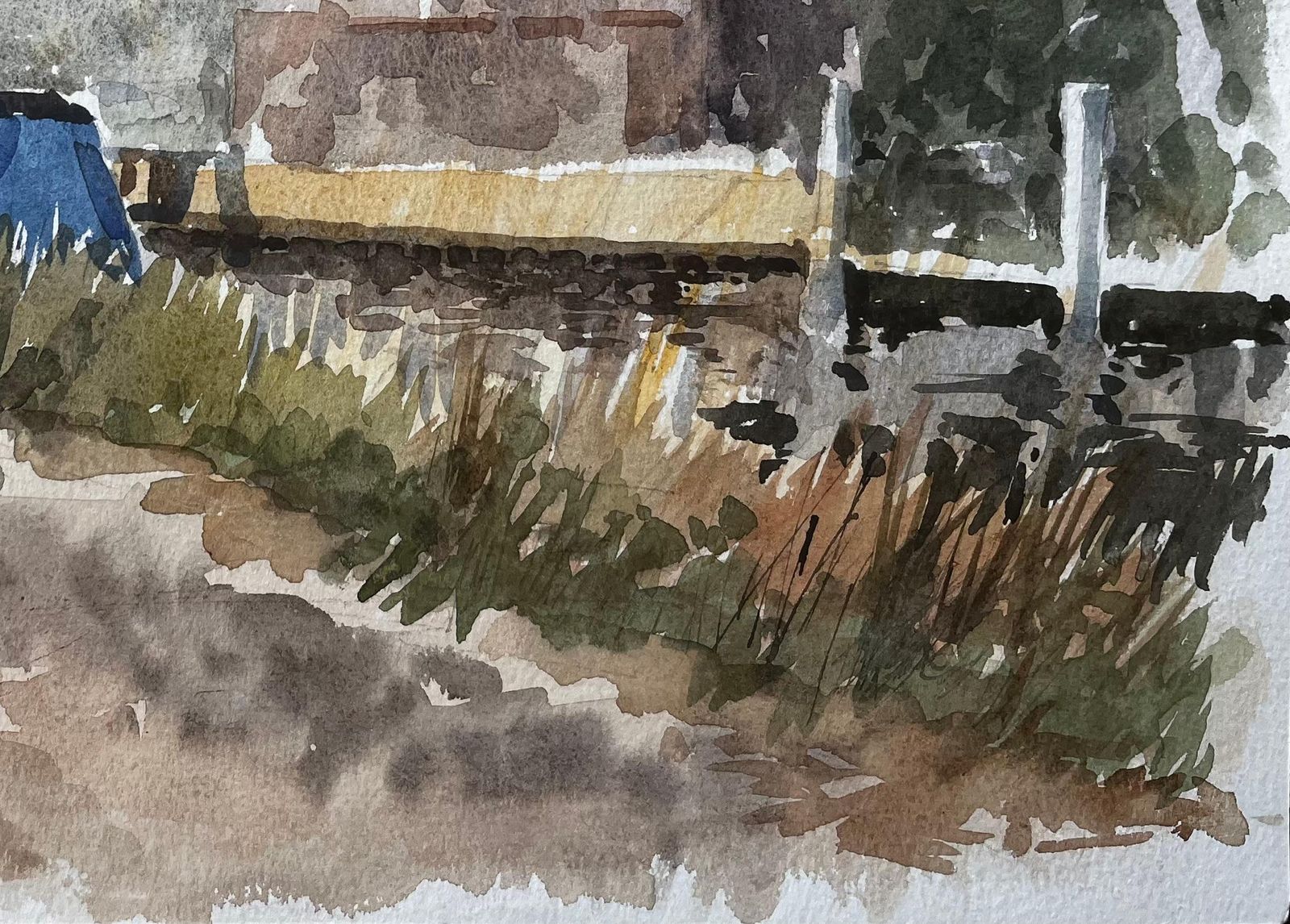 Anthony Herbertcanal Boats By Boveney Lock Windsor In Summer Light Watercolour 19951995 photo for sale