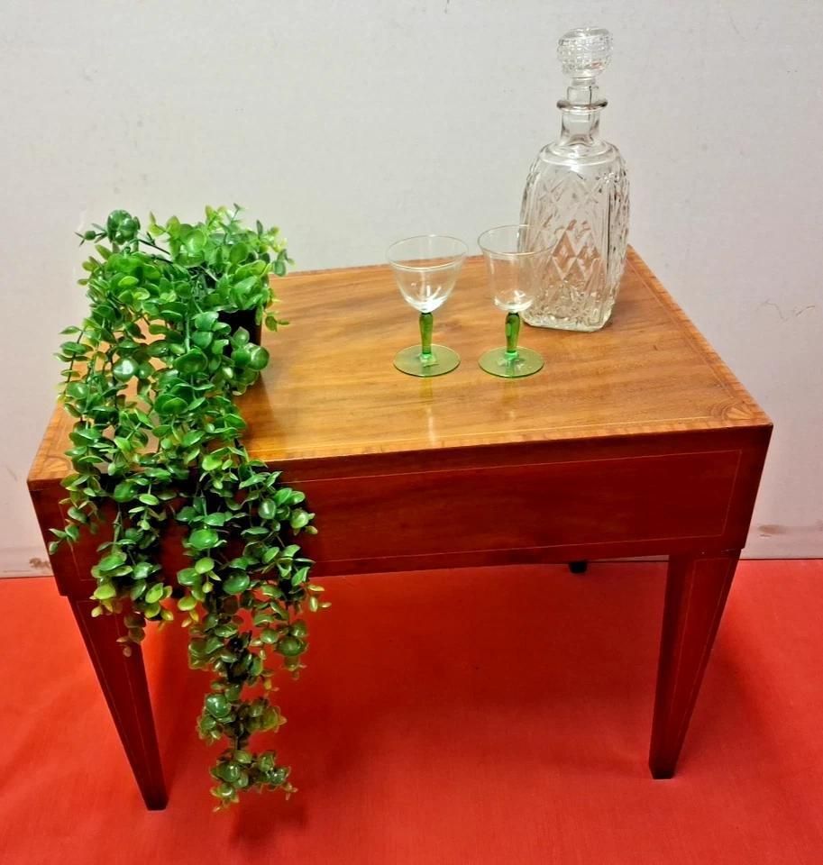 Antique Baby Bath Stool Lift Off Top Nursing Seat Plant Side Table
