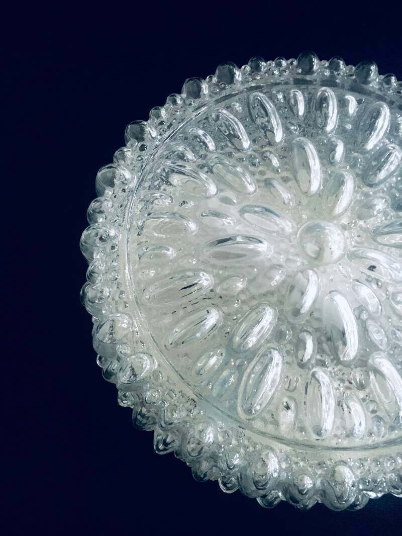 Ronde Glazen Wandlamp Van Helena Tynell Voor Glashutte Limburg, Jaren 1960 photo buy