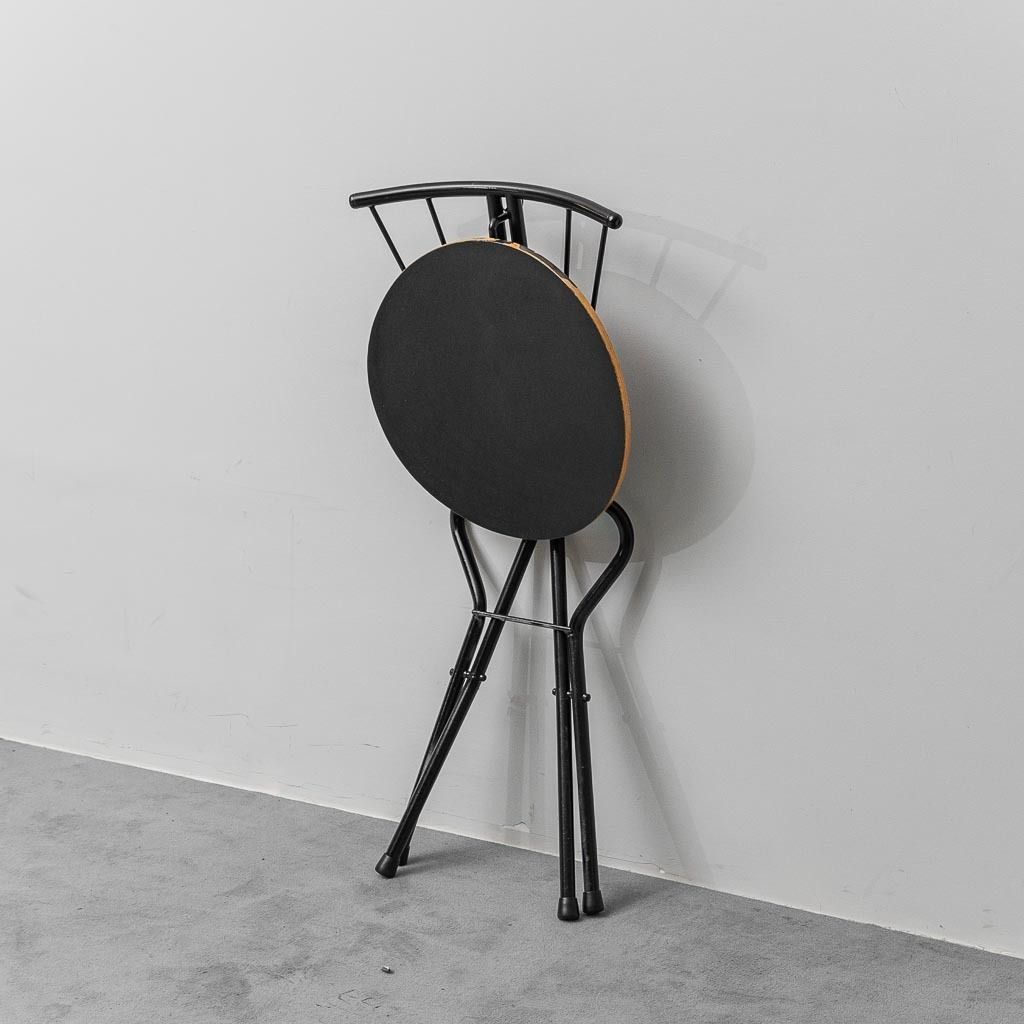 photo for sale Set Of 4 Vintage 1970s Metal And Wood Folding Chairs