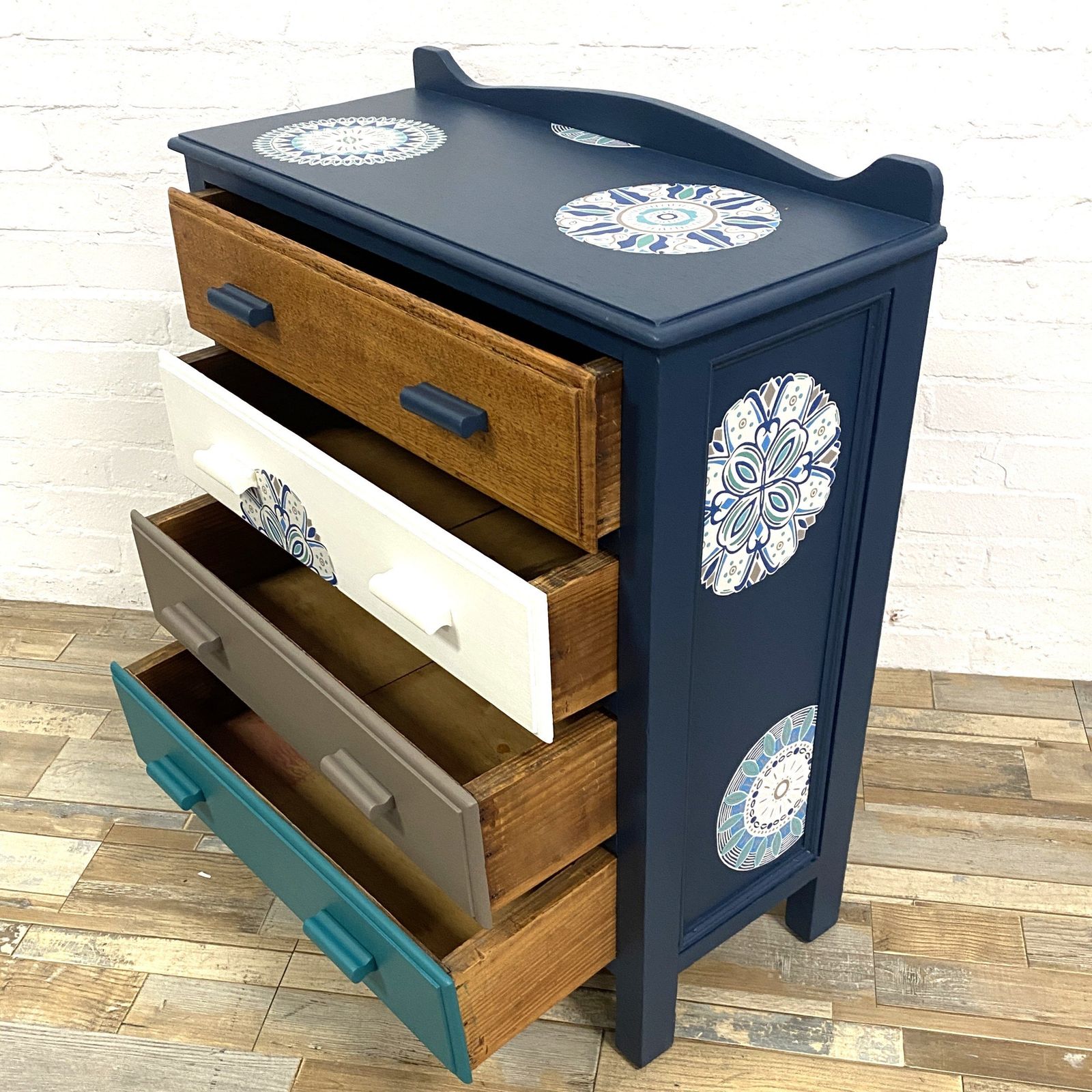 Oak Chest With Four Drawers, 1940s photo vinterior