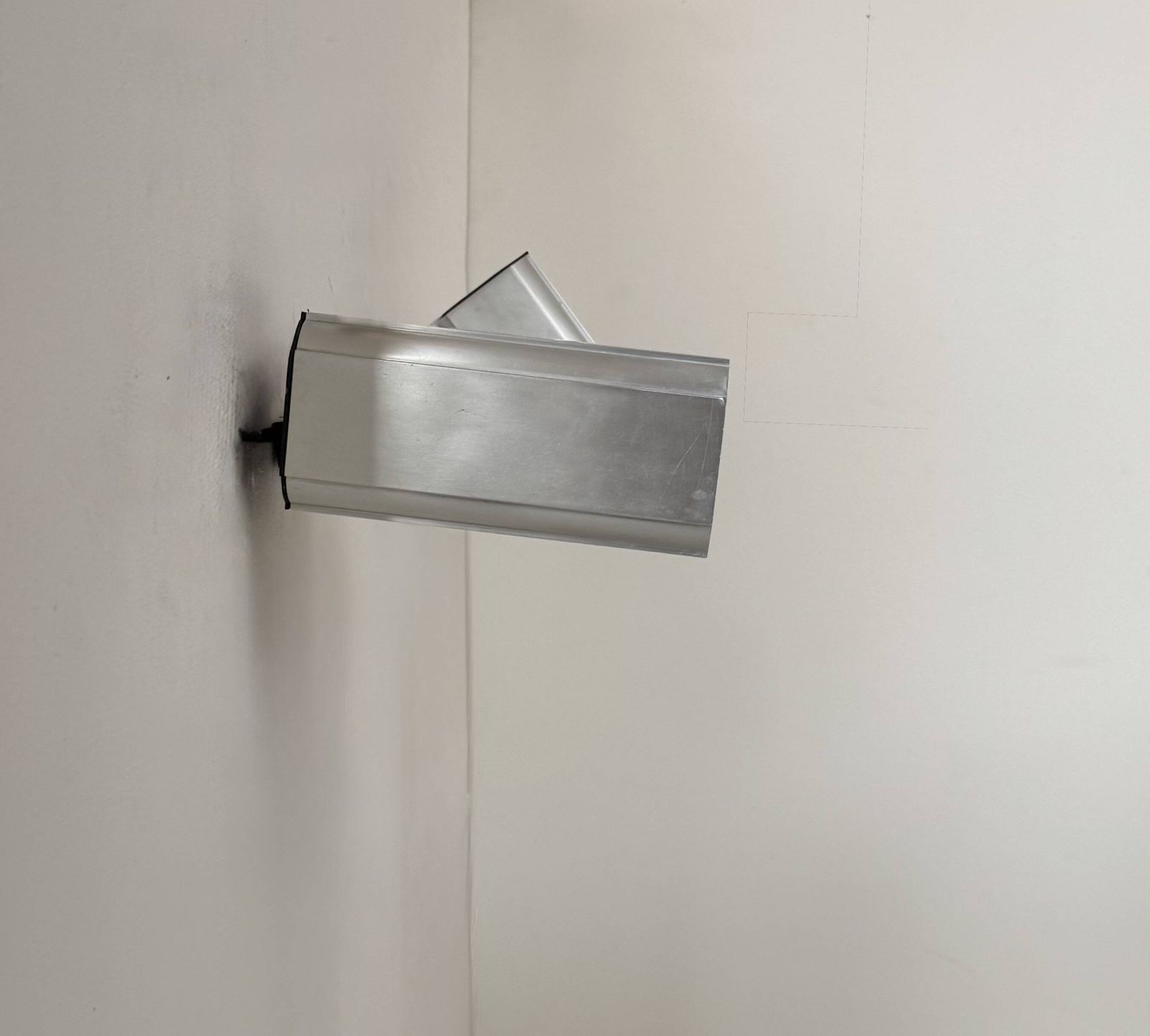 Pair Of Adjustable Vintage Wall Lights, Anodised Aluminium, France, 1980. photo for sale