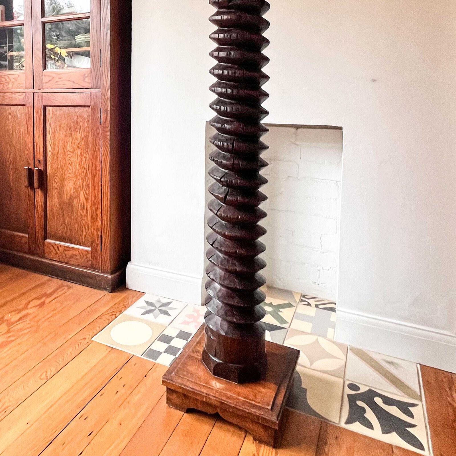 French Vintage Wine Press Screw photo for sale