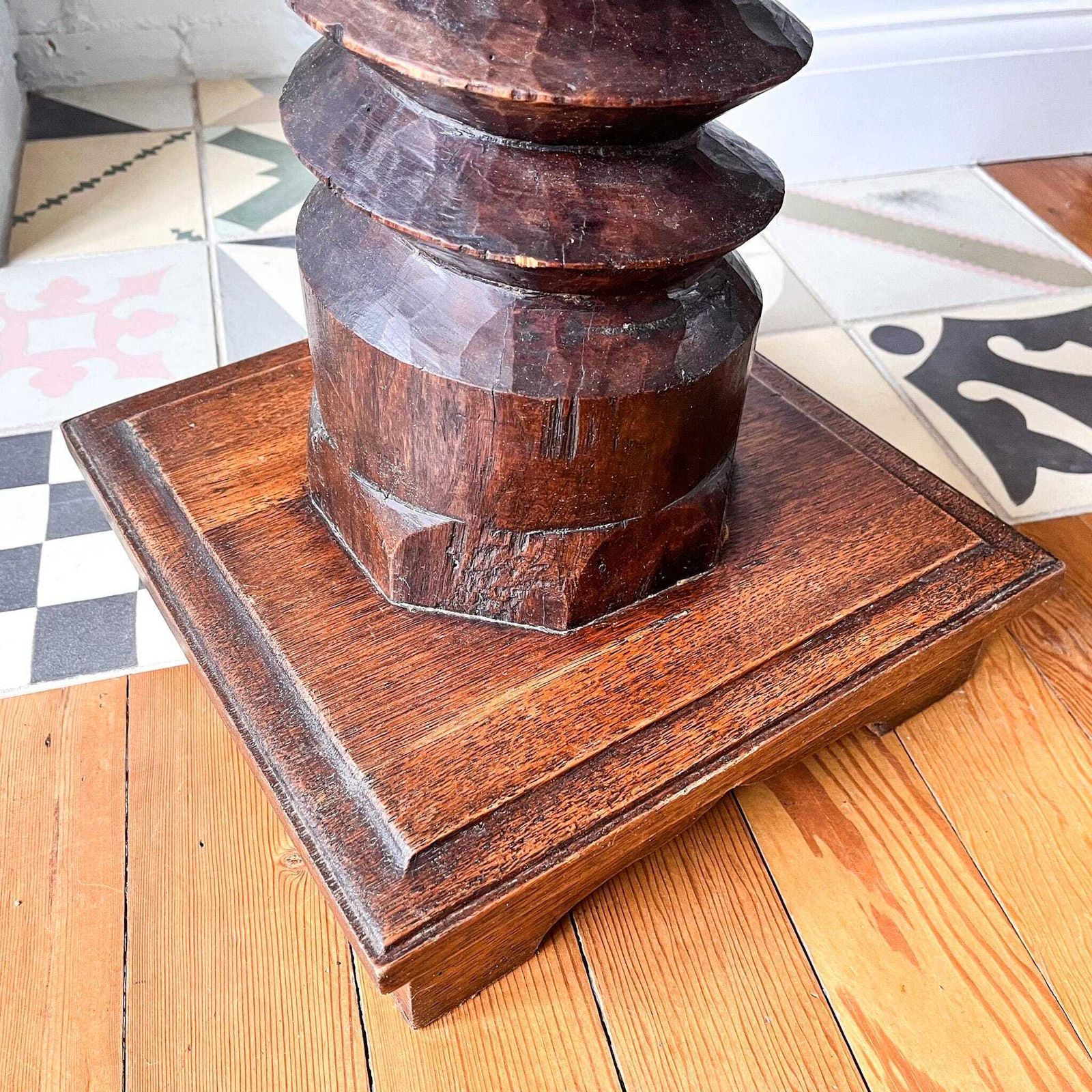 French Vintage Wine Press Screw photo 365.0