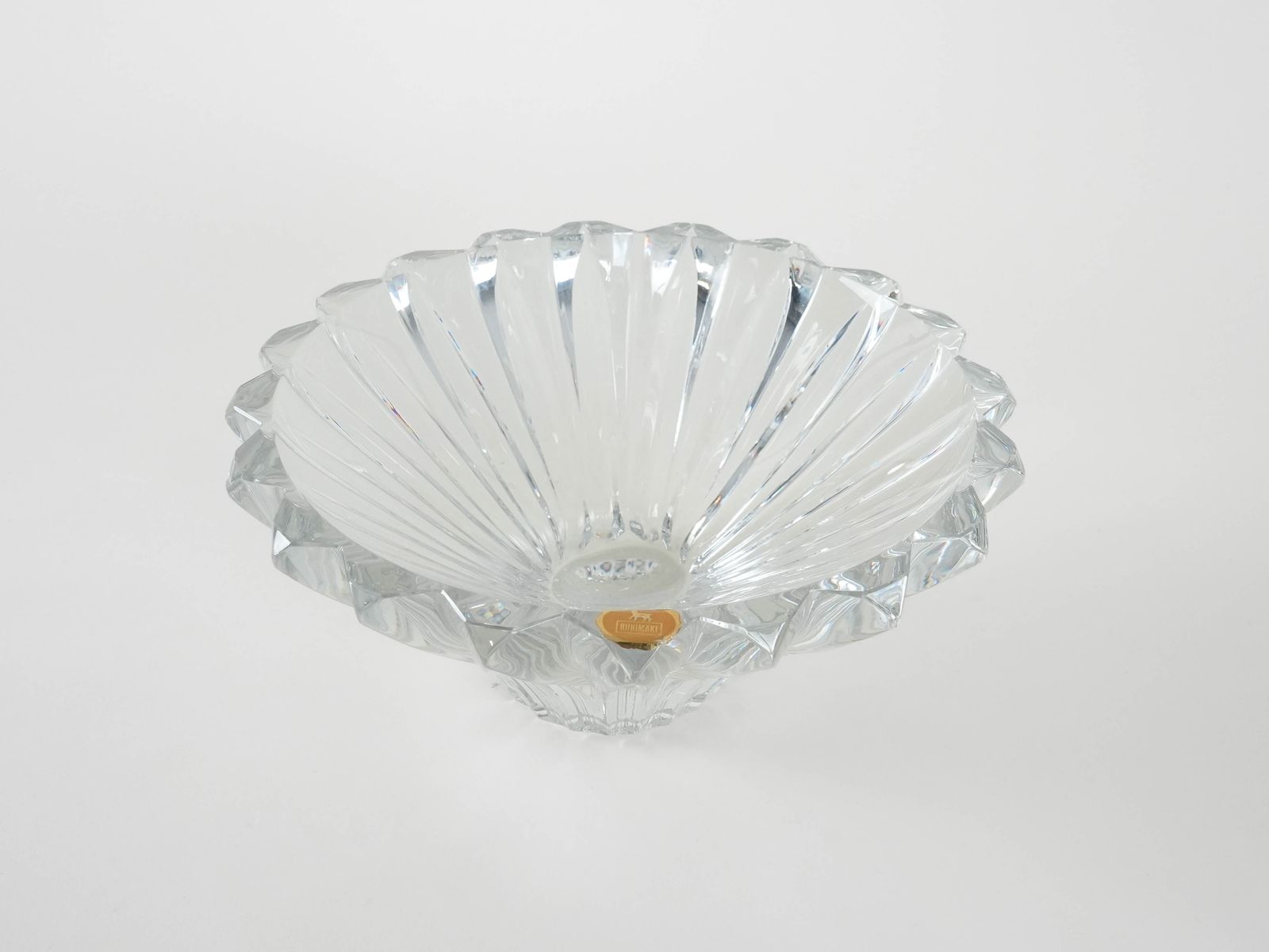 Glazen Schaal, Fins Design, Jaren 1970, Geproduceerd Door Riihimäen Lasi photo for sale