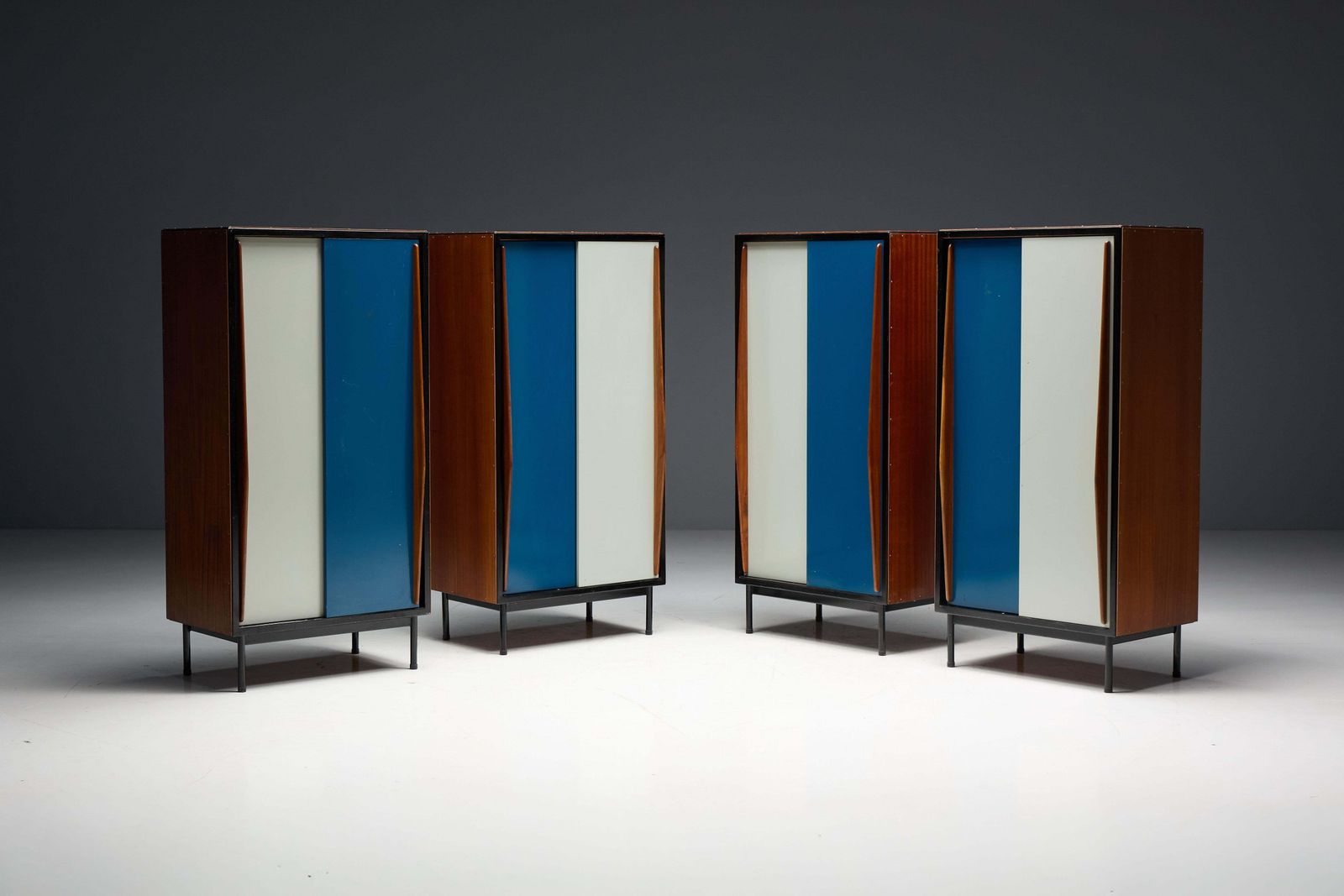 photo buy Modernist Wardrobes By Willy Van Der Meeren For Tubax, Belguim, 1950s