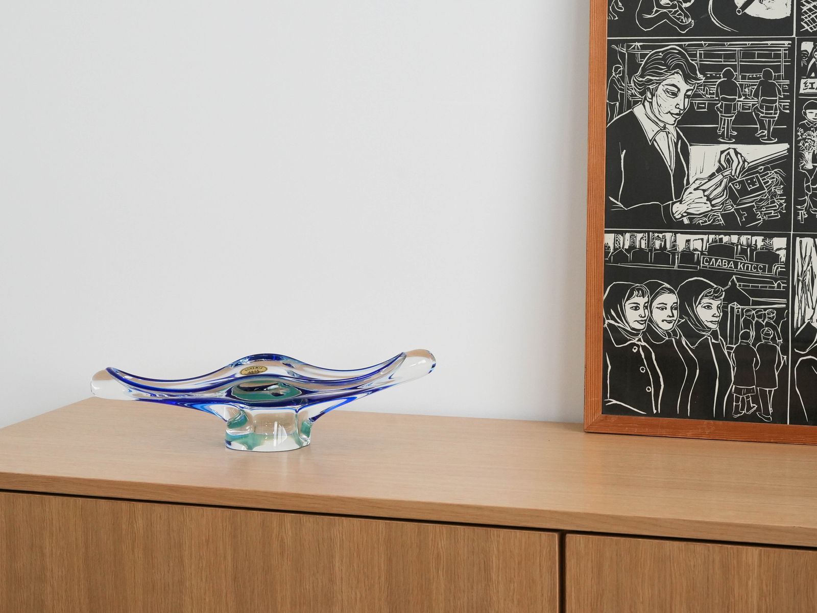 Bohemia Platter, Czech Design, 1970s, Manufactured In The Czech Republic photo furniture